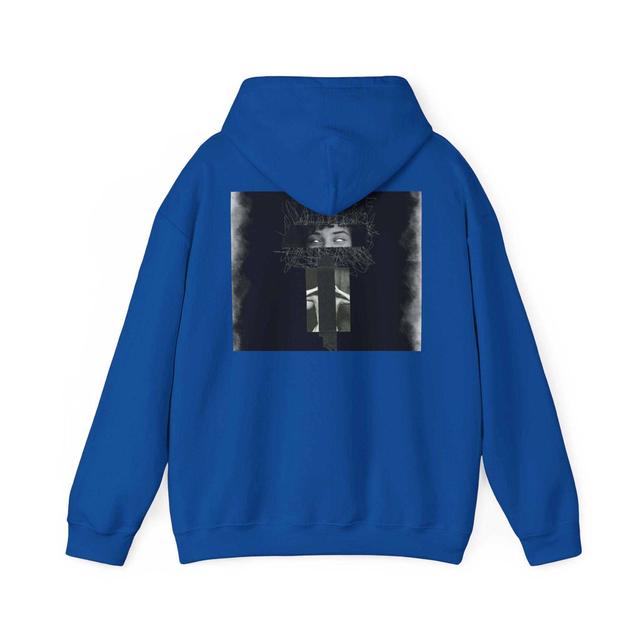 Mystic Window Hoodie — Gothic Portrait Smoke Graphic Hooded Sweatshirt