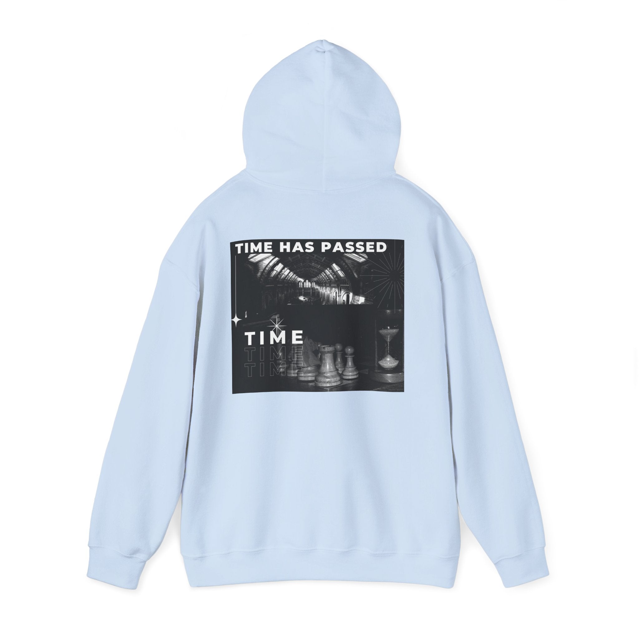 Time Has Passed Hoodie — Vintage Chess Graphic Hooded Sweatshirt