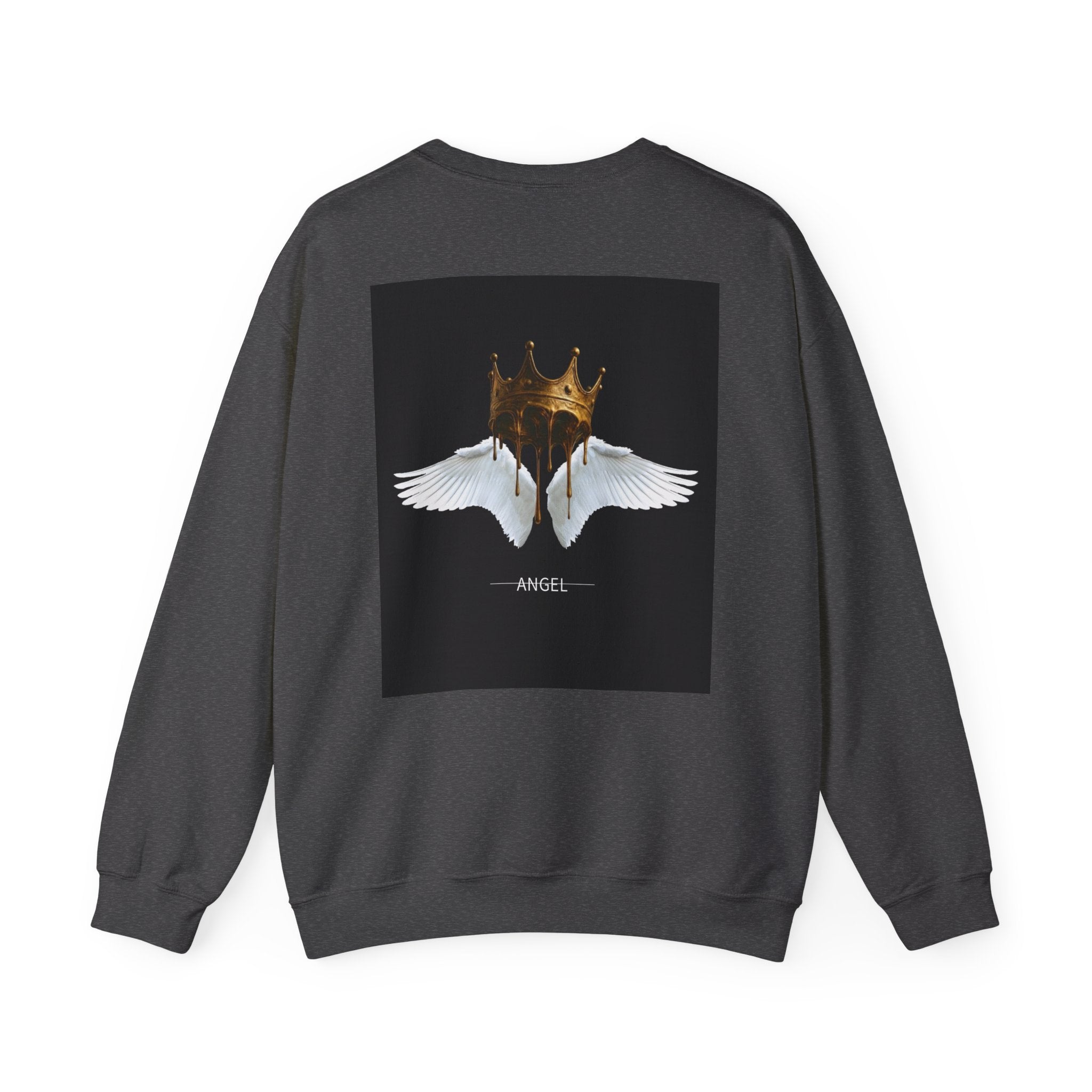 Angel Wings & Dripping Crown Crewneck Sweatshirt