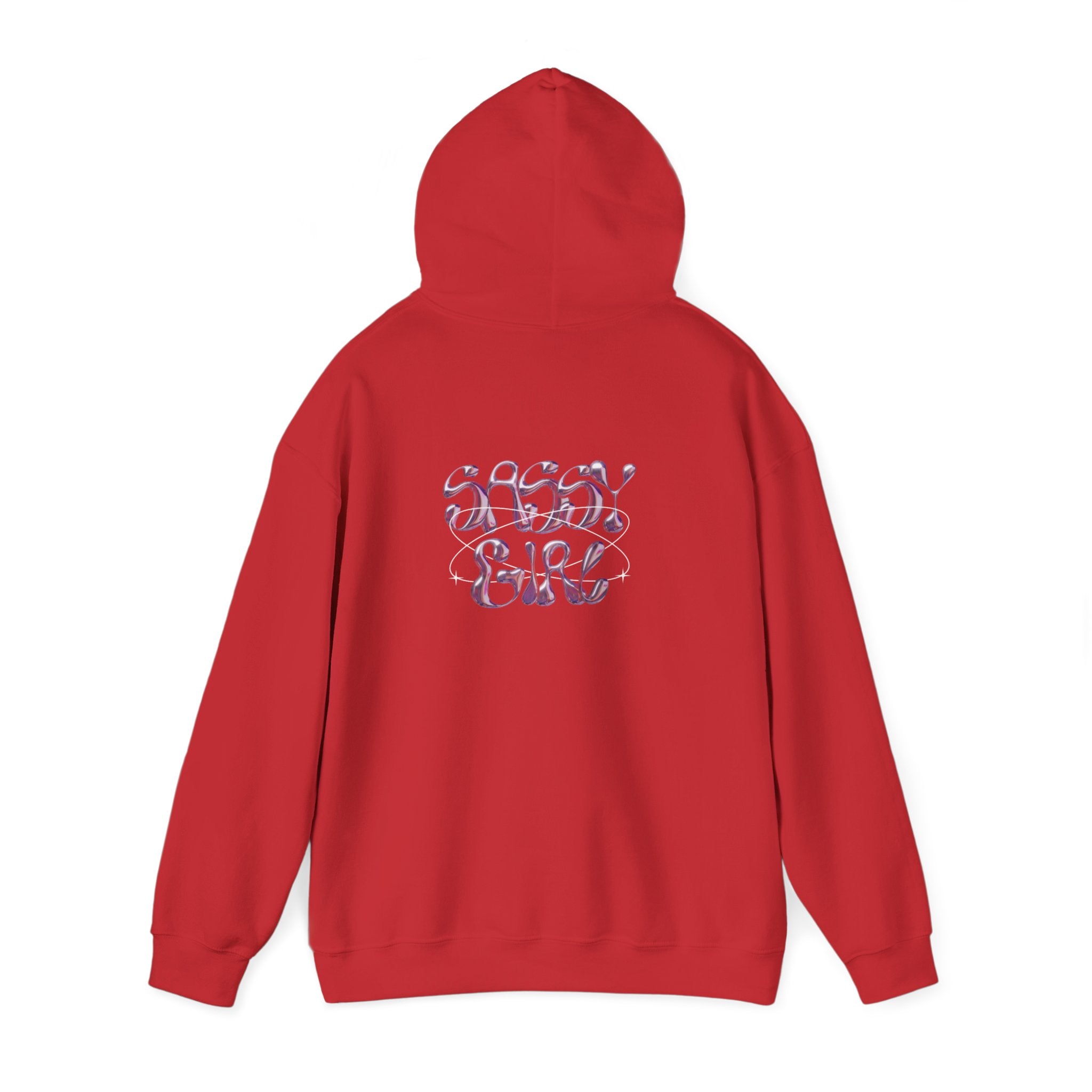 Hoodie — "Shady Girl" Retro Pink Marble Graphic Hoodie