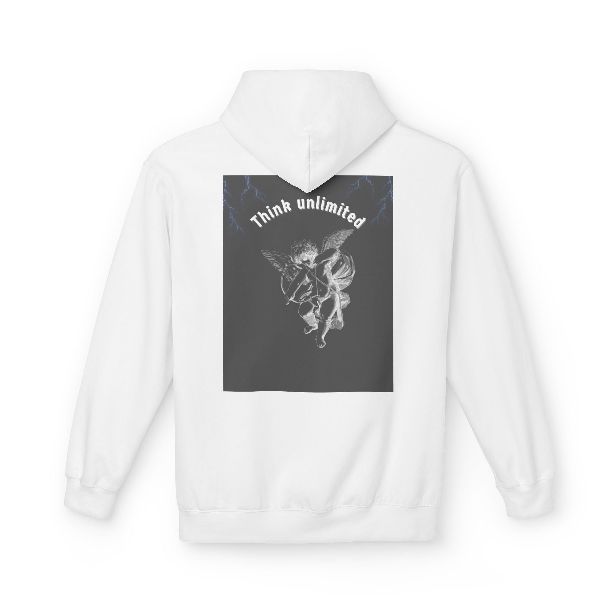 Think Unlimited Hoodie — Inspirational Angel Graphic Pullover