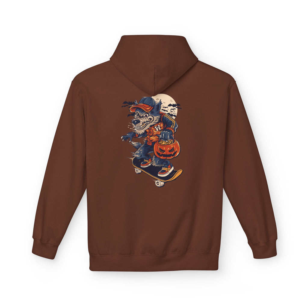 Skull Collage Hoodie — Grunge Floral Skull Graphic Pullover