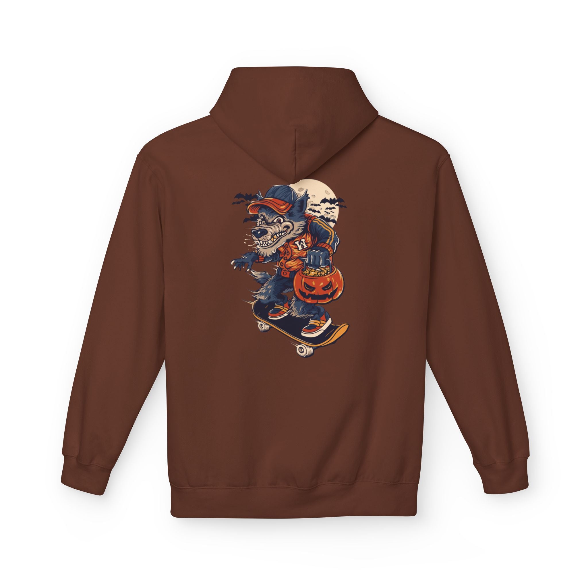 Skull Collage Hoodie — Grunge Floral Skull Graphic Pullover