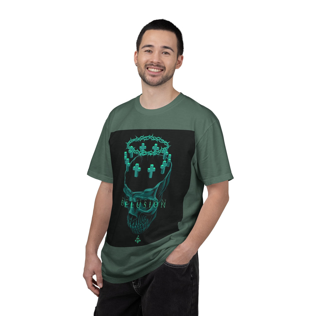 Skull Crown Tee — 'Delusion' Gothic Graphic T-Shirt