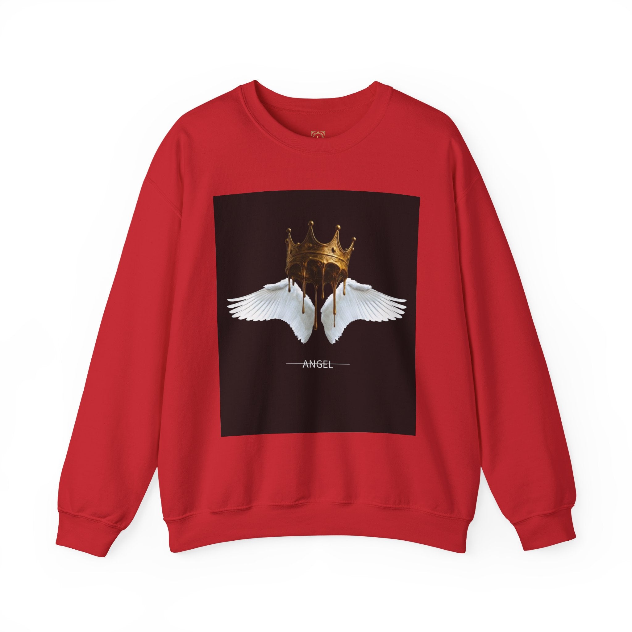Angel Wings & Dripping Crown Crewneck Sweatshirt
