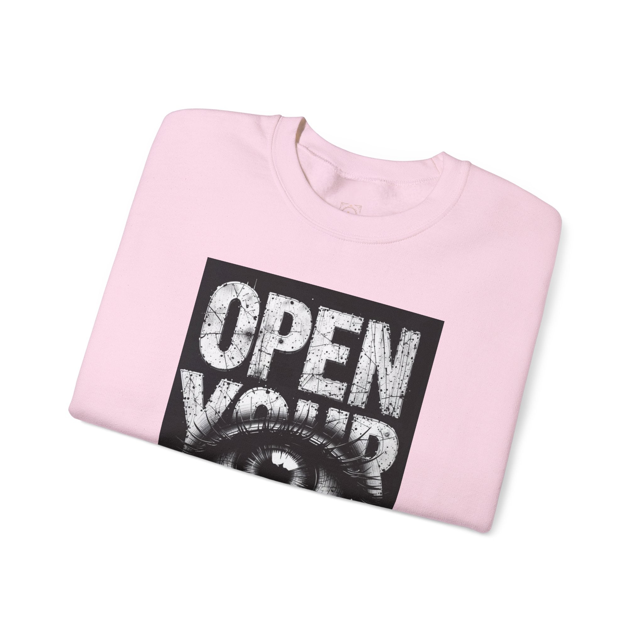 Open Your Eyes Crewneck Sweatshirt — Graphic Eye Design