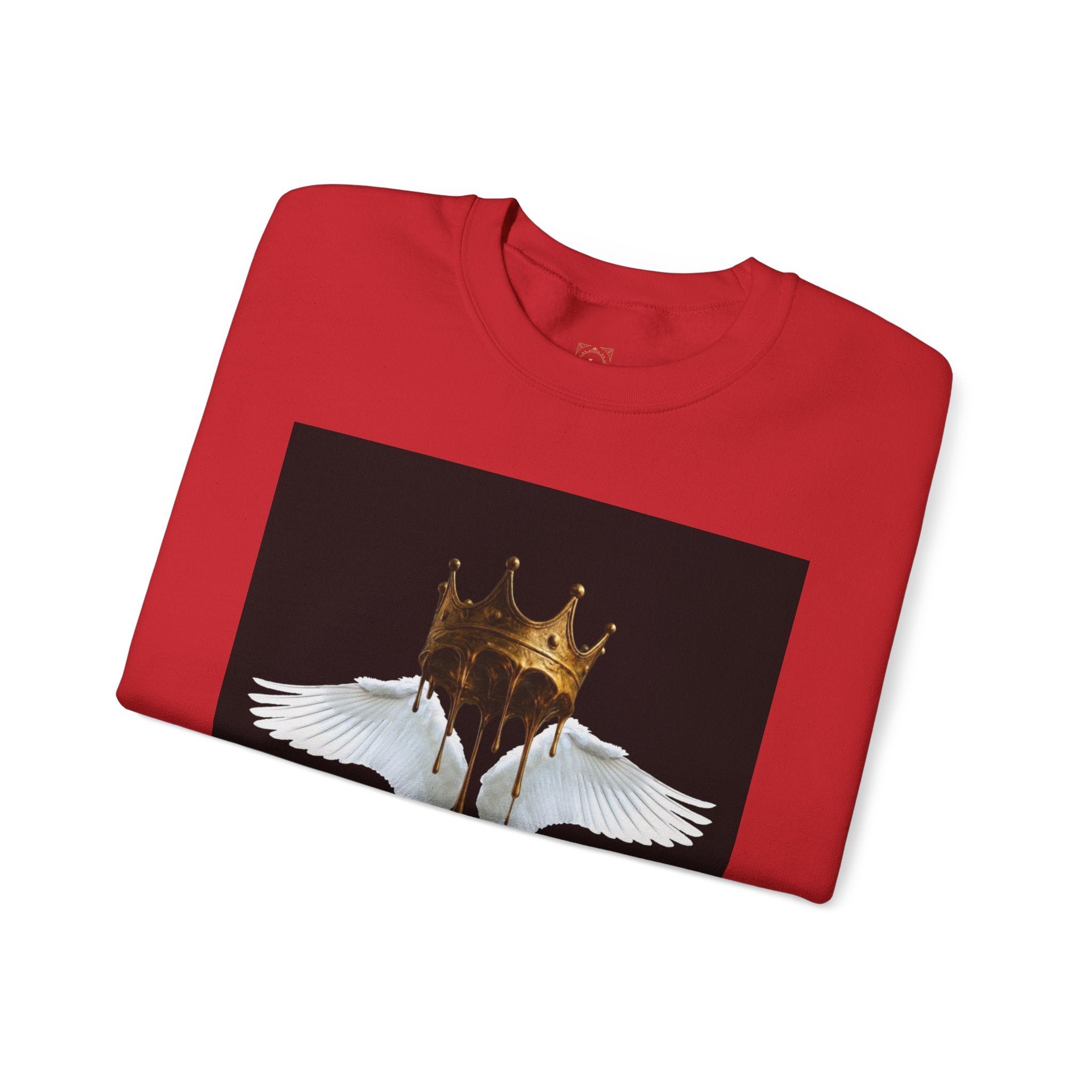 Angel Wings & Dripping Crown Crewneck Sweatshirt