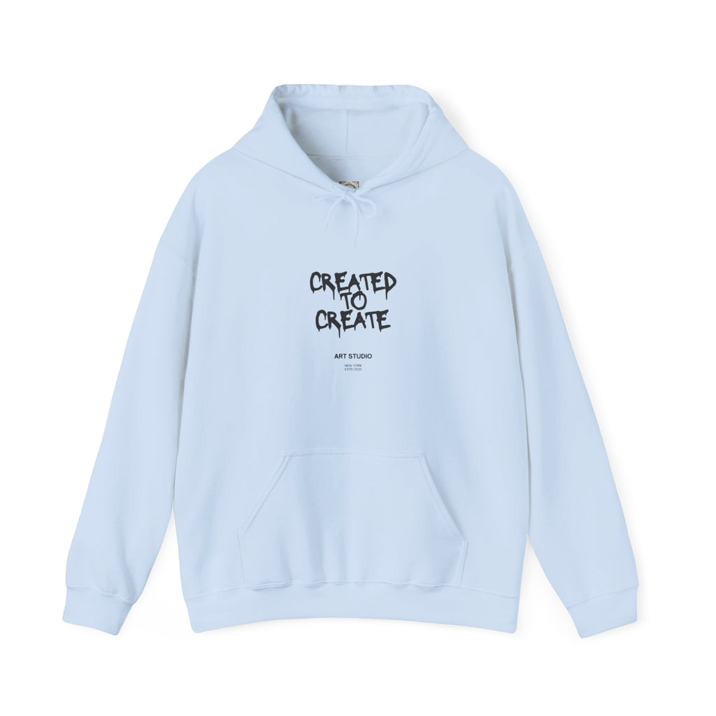 Created to Create Hoodie – Inspirational Artist Sweatshirt
