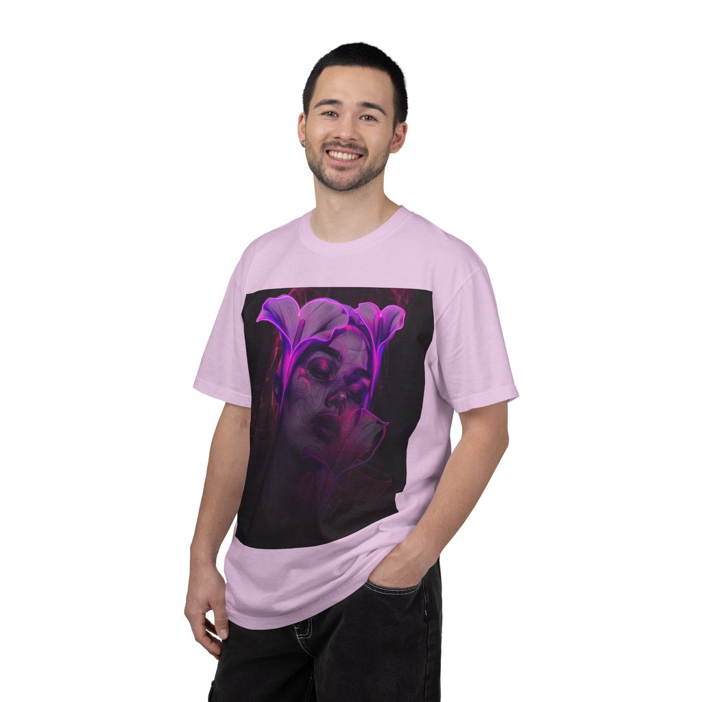 Mystic Purple Portrait T‑Shirt — Legaciess Logo Back