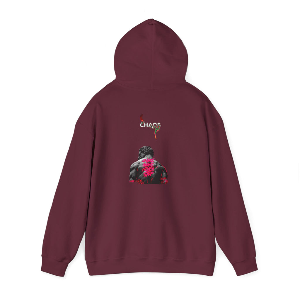 Smoky Rose Backprint Hoodie — Floral Skull Streetwear Pullover