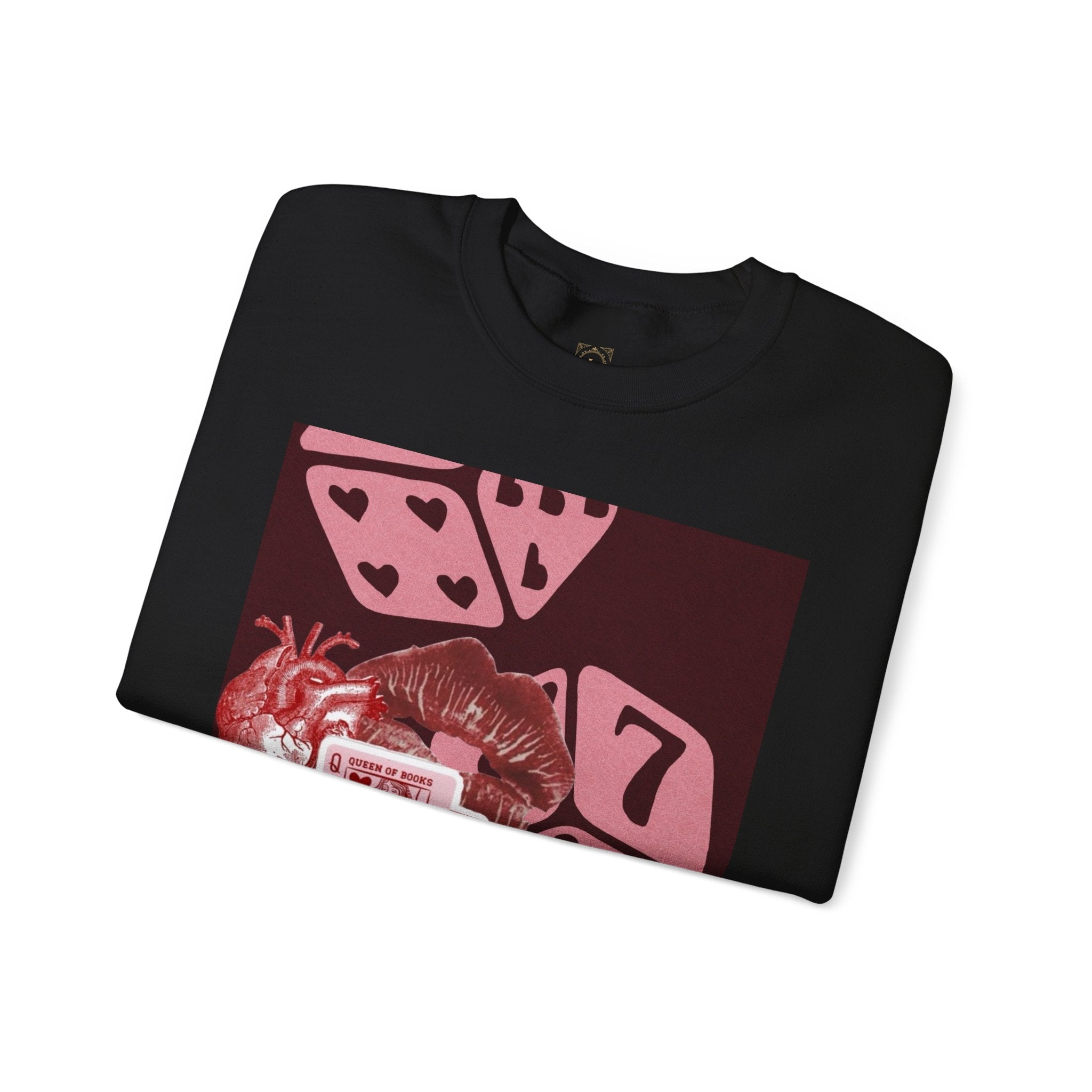Lucky Heart Dice Crewneck Sweatshirt — 'Legaciess' Logo Back