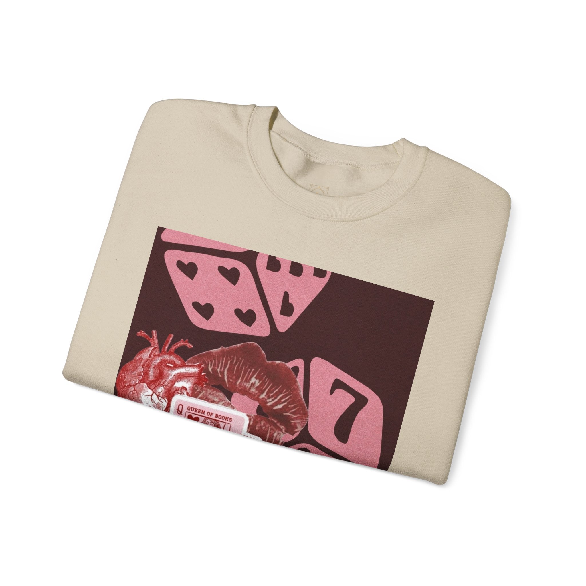 Lucky Heart Dice Crewneck Sweatshirt — 'Legaciess' Logo Back