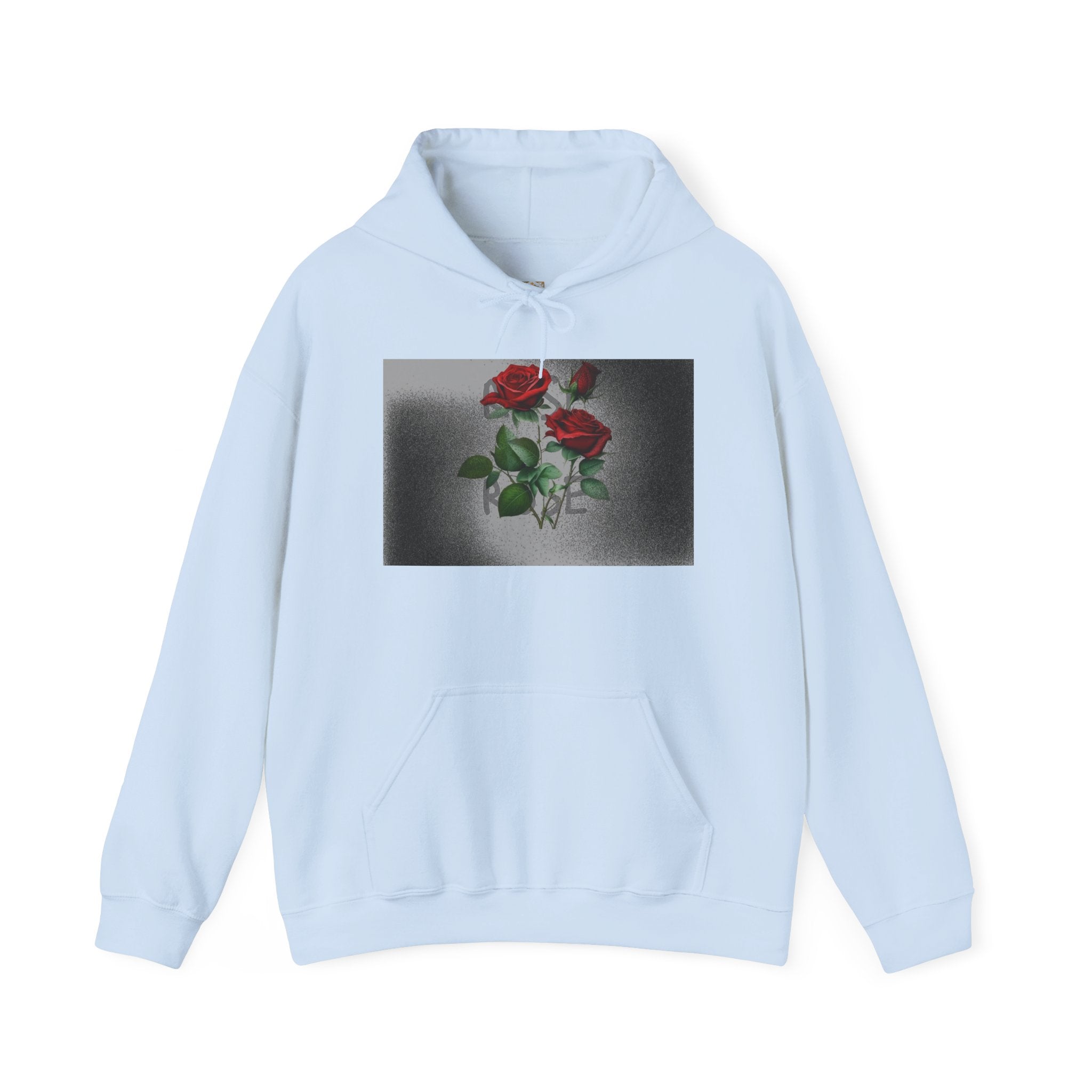 Rose Bloom Hoodie — Vintage Red Roses Graphic Pullover