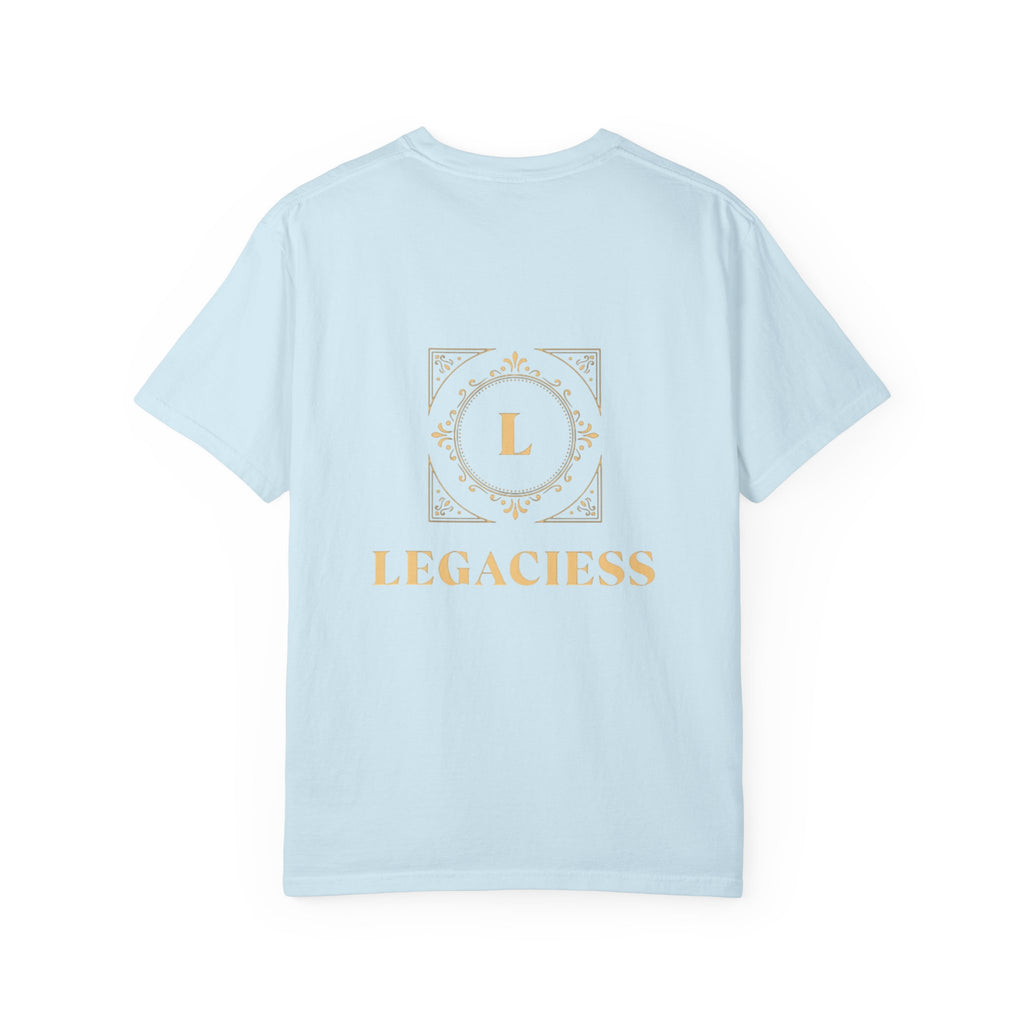 Hope Vibe Graphic T-Shirt — 'Hope for Better Days Ahead' Chest Print with Gold Hand & Back 'Legaciess' Logo