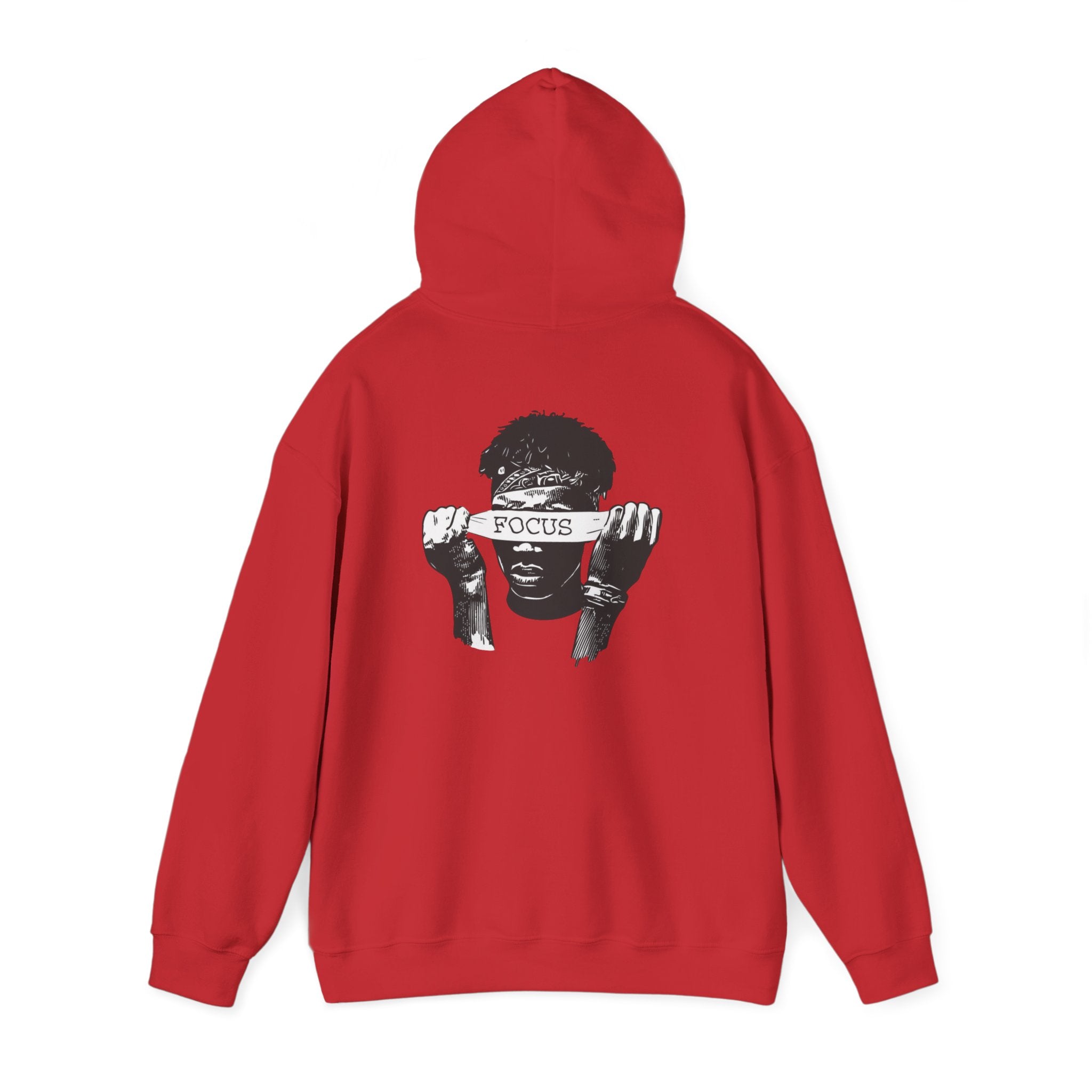 Focus Graphic Hoodie — Monochrome Motivational Streetwear