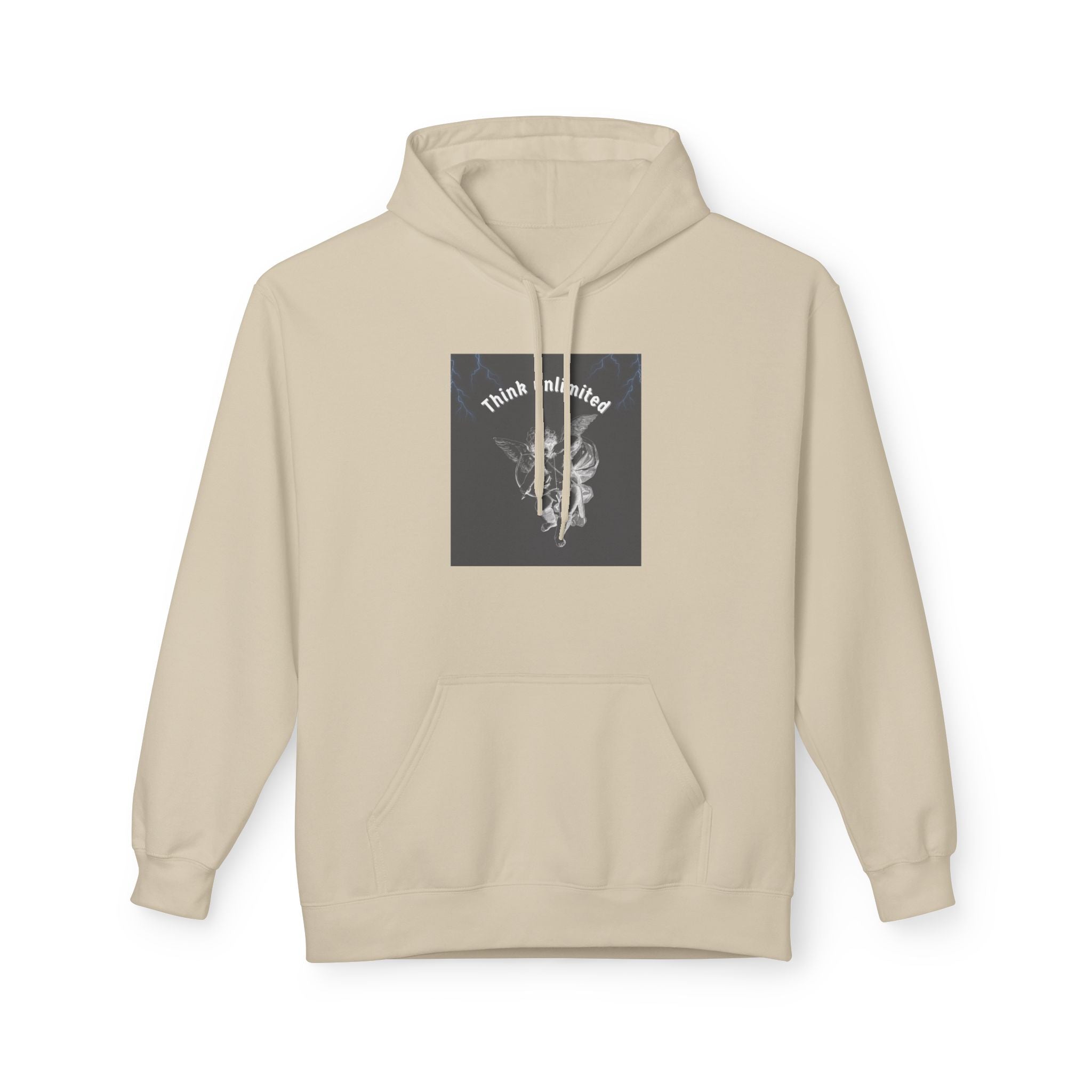 Think Unlimited Hoodie — Inspirational Angel Graphic Pullover
