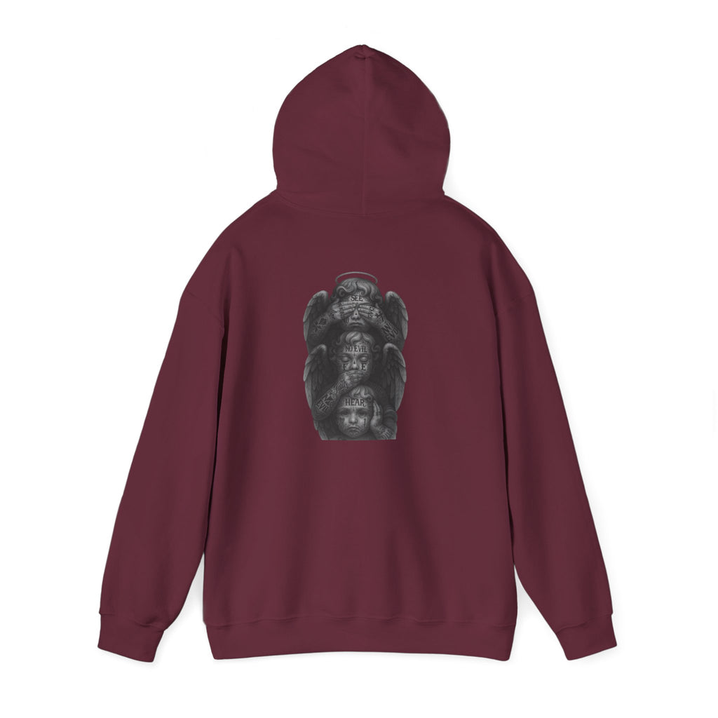 Statue Headstack Hoodie — Gothic Sculpture Art Pullover
