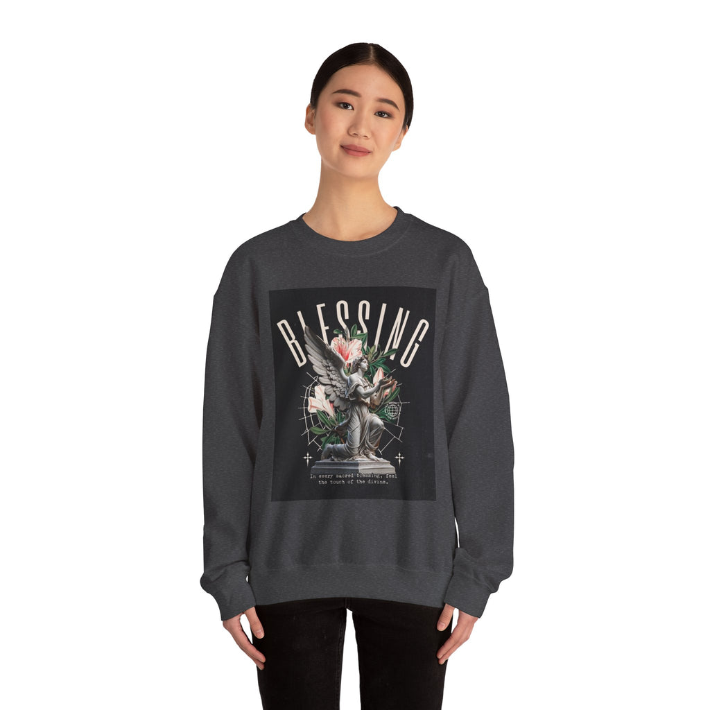 Blessing Statue Graphic Sweatshirt