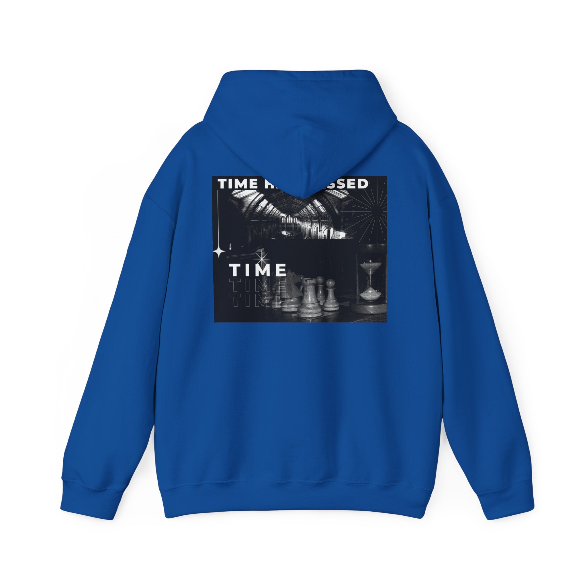 Time Has Passed Hoodie — Vintage Chess Graphic Hooded Sweatshirt