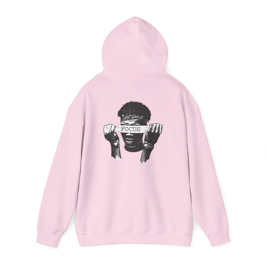 Focus Graphic Hoodie — Monochrome Motivational Streetwear