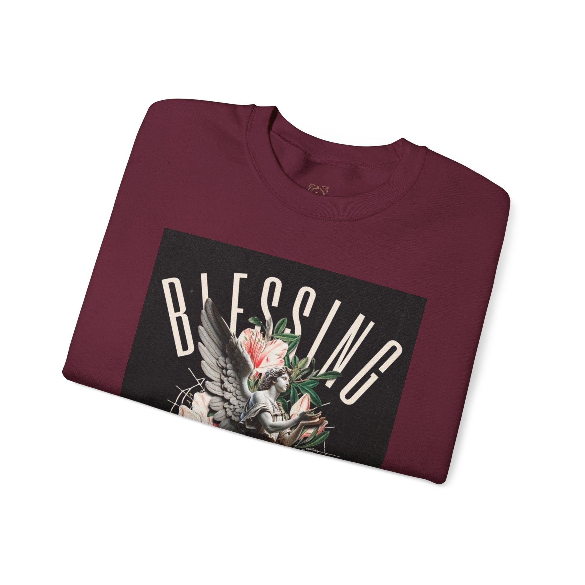 Blessing Statue Graphic Sweatshirt