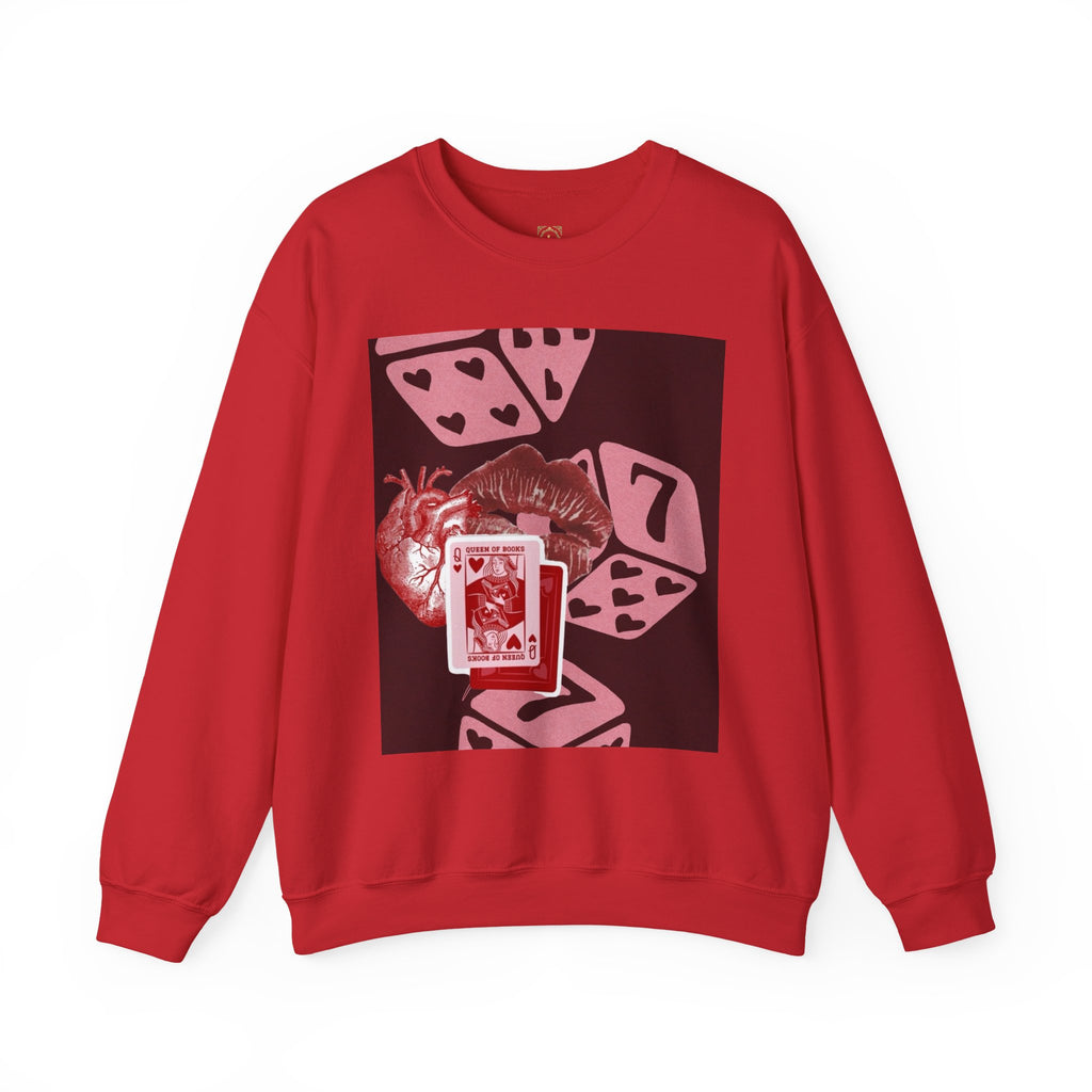 Lucky Heart Dice Crewneck Sweatshirt — 'Legaciess' Logo Back