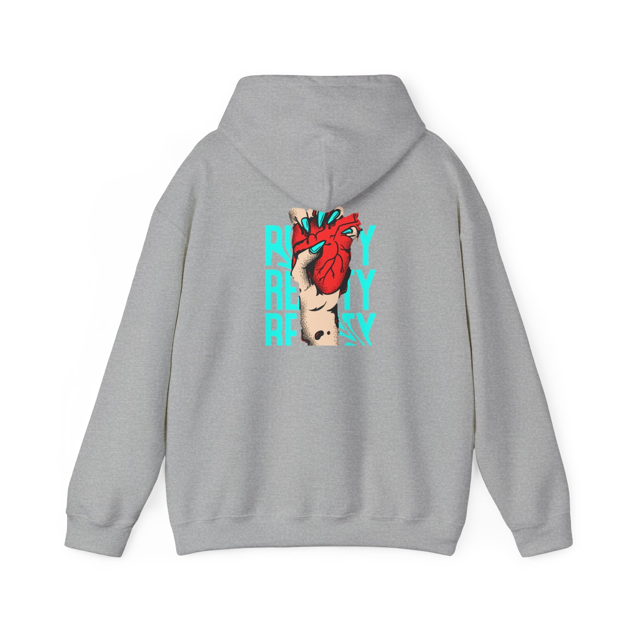 Heart in Hand Hoodie — 'Ready' Graphic Pullover