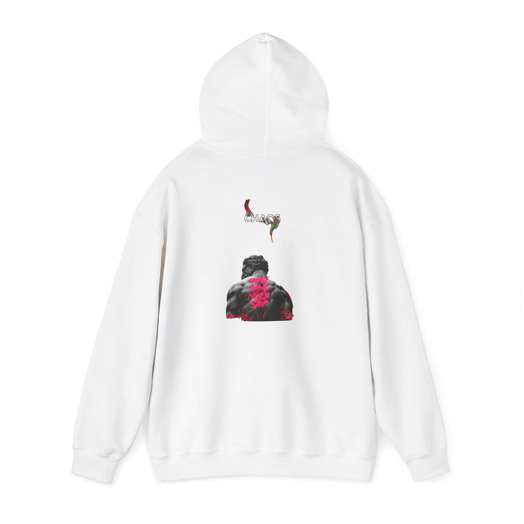 Smoky Rose Backprint Hoodie — Floral Skull Streetwear Pullover