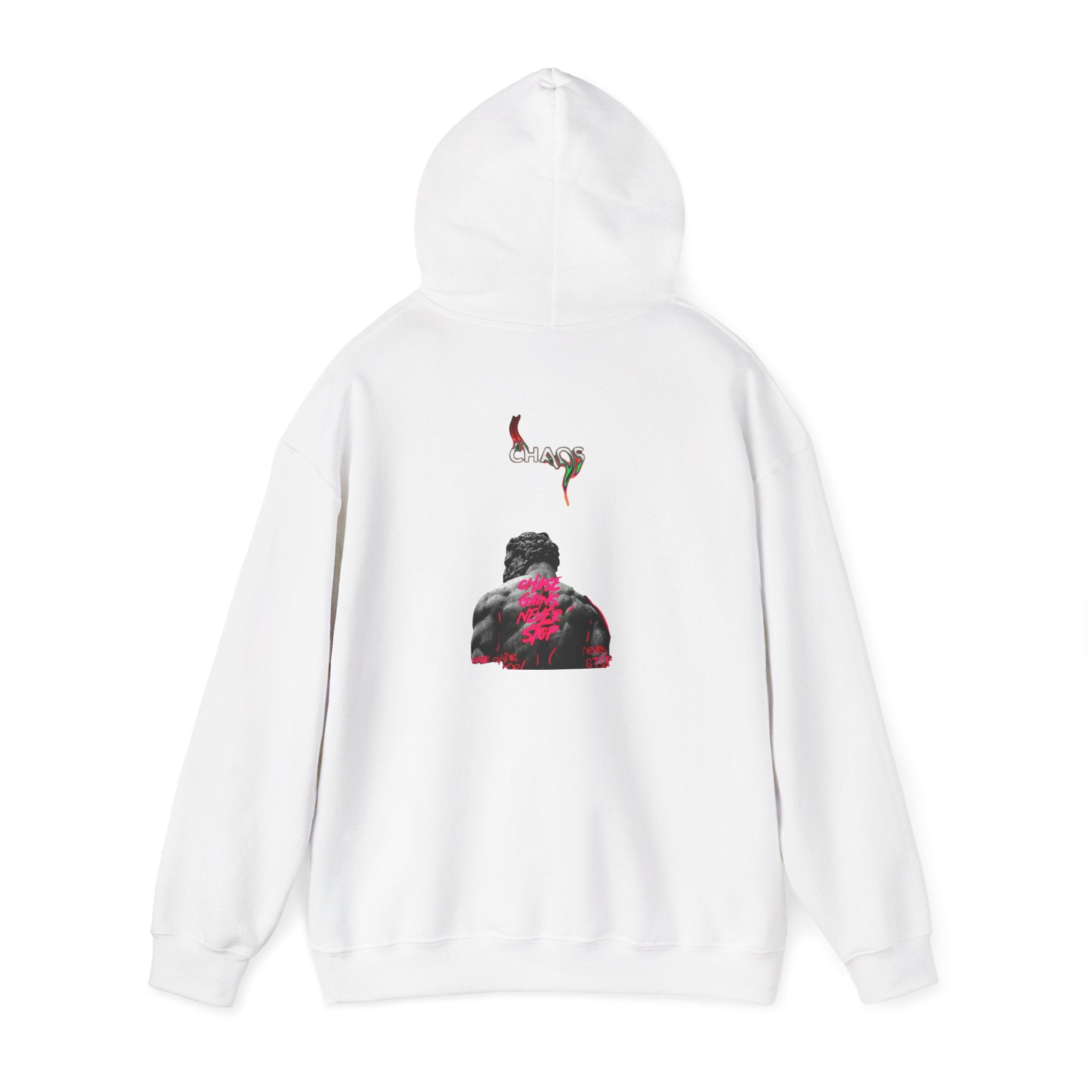 Smoky Rose Backprint Hoodie — Floral Skull Streetwear Pullover