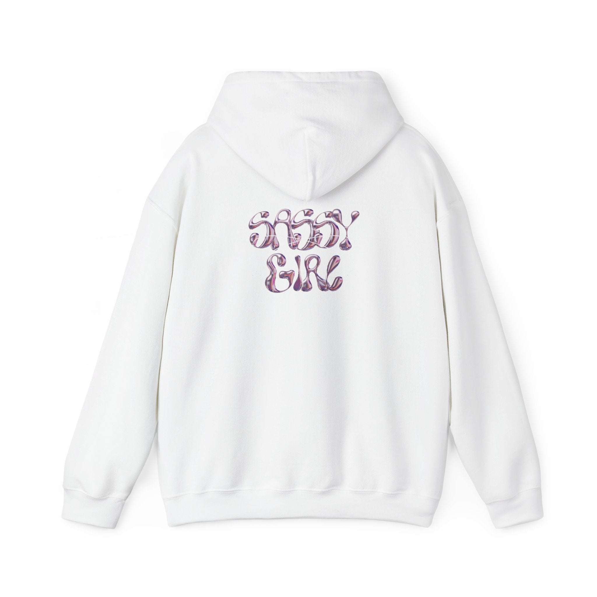 Hoodie — "Shady Girl" Retro Pink Marble Graphic Hoodie