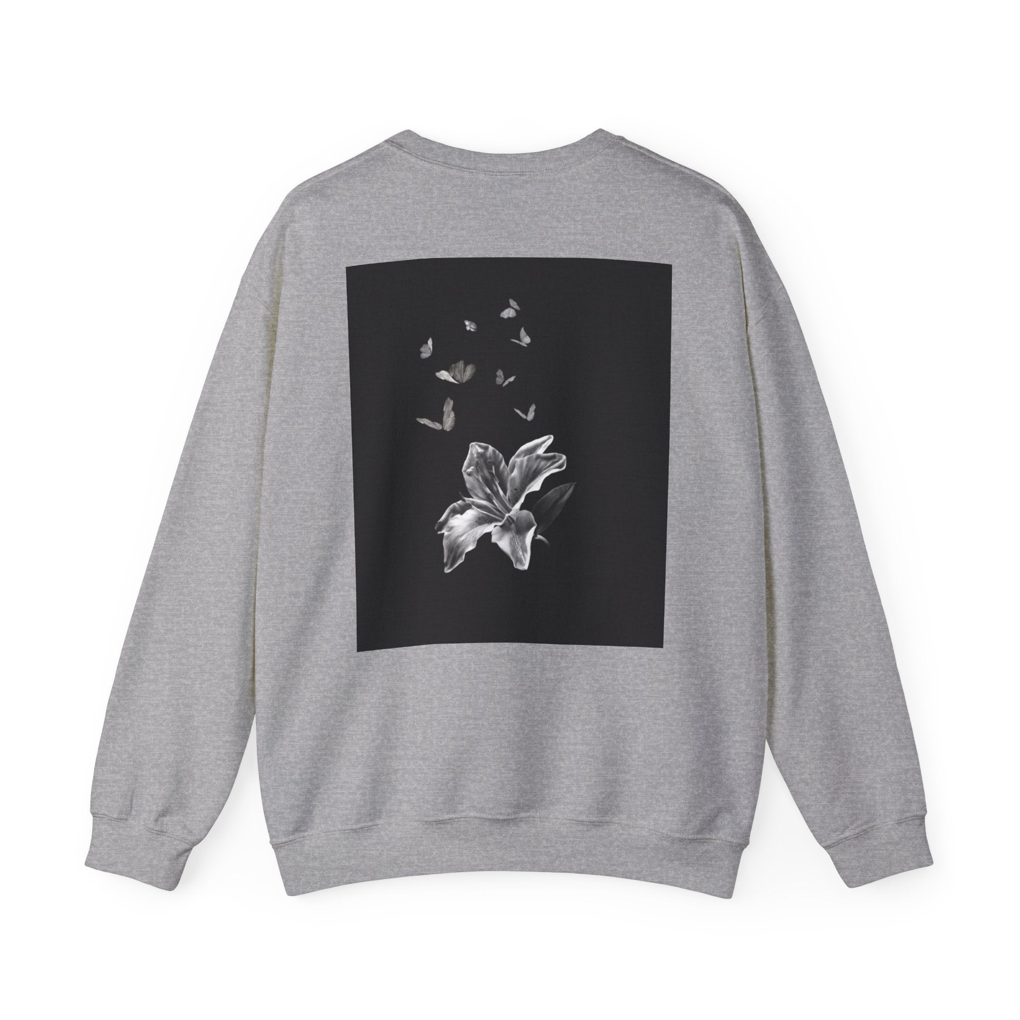 Floral Butterfly Crewneck Sweatshirt