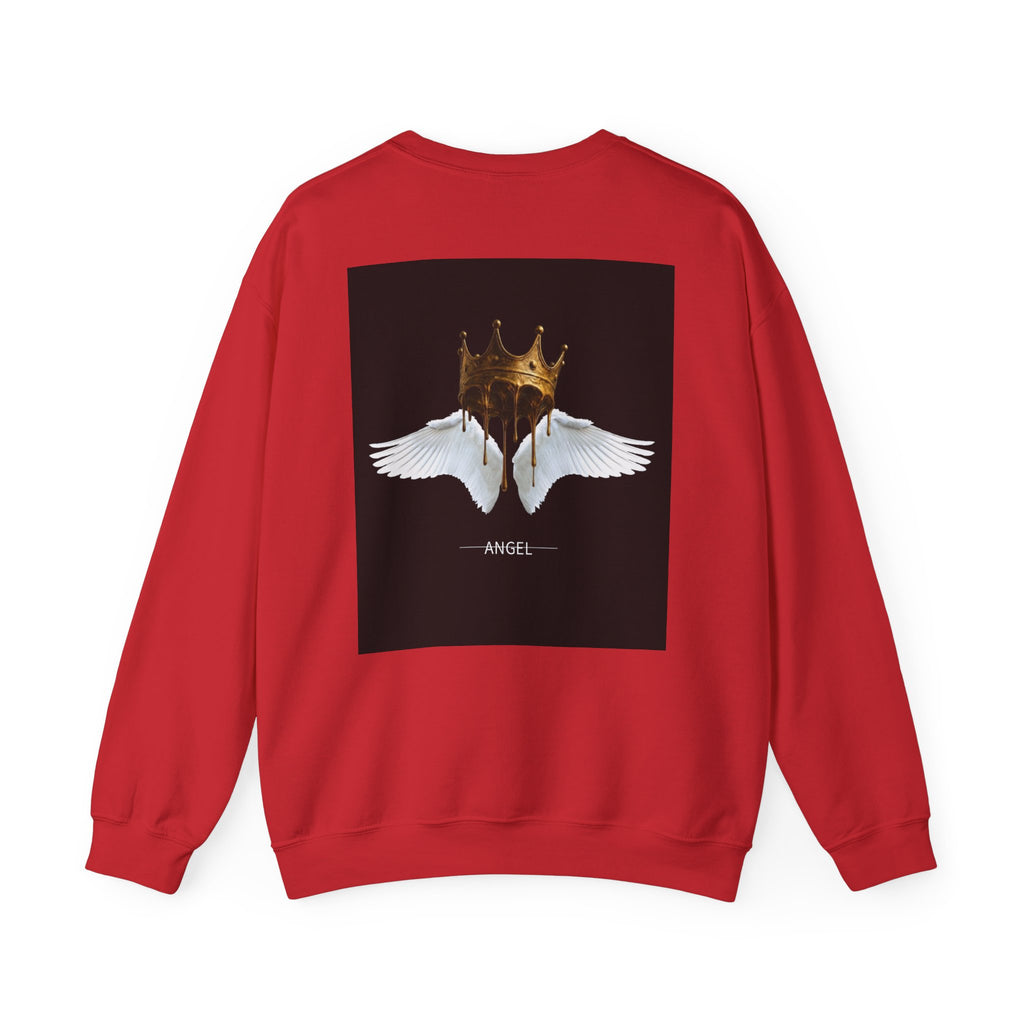 Angel Wings & Dripping Crown Crewneck Sweatshirt