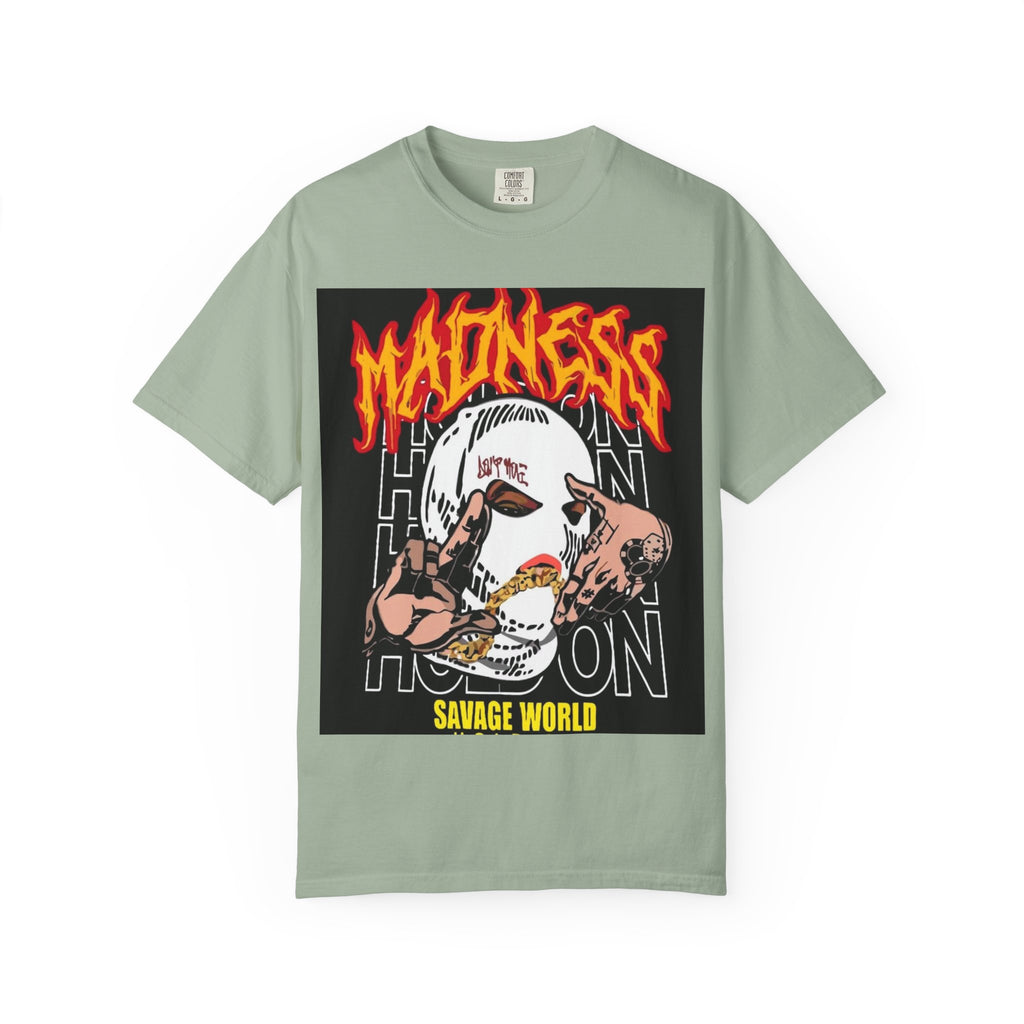Madness Skull Graphic T-Shirt — Savage World Streetwear Tee