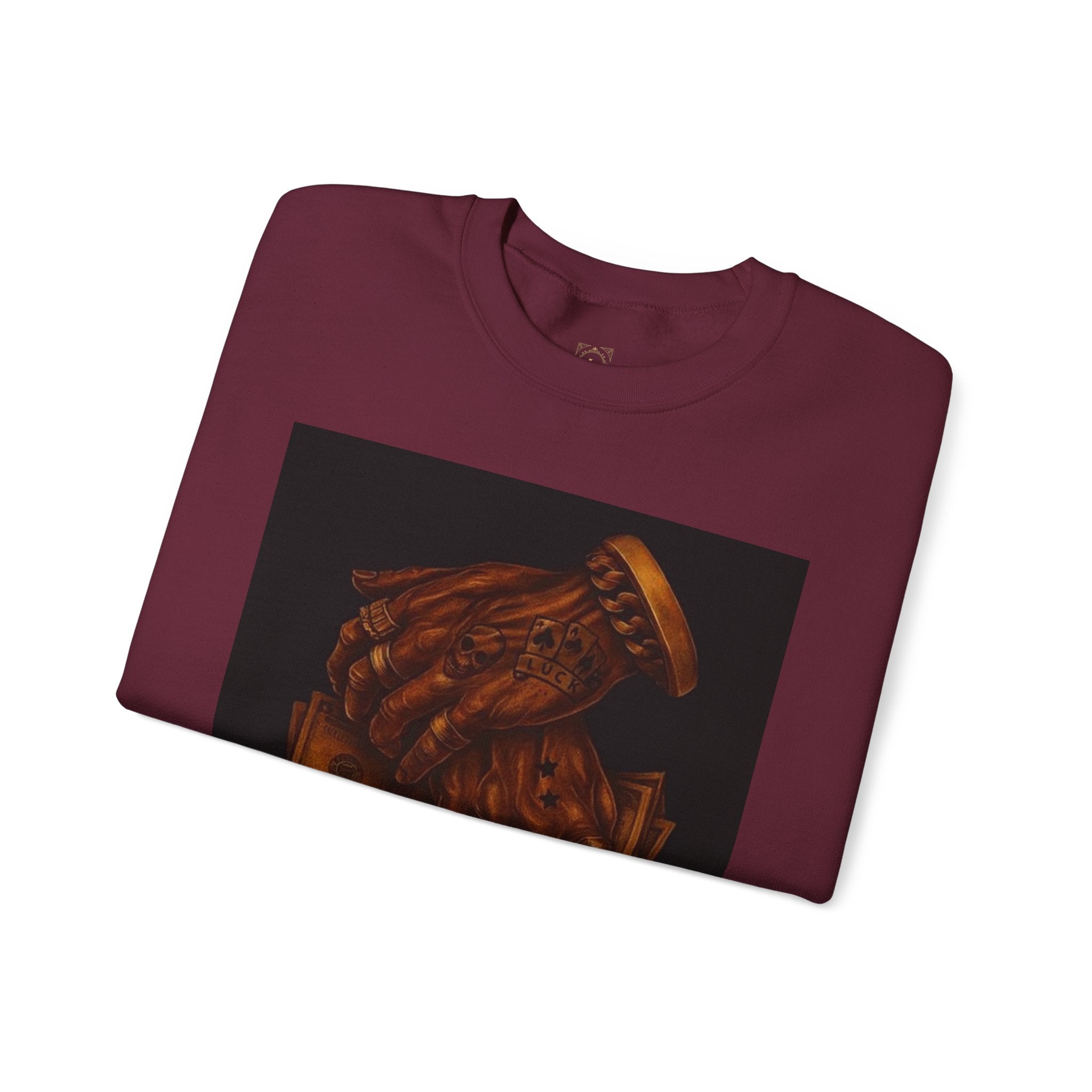 Crewneck Sweatshirt — 'Money Biggest Power' Graphic Pullover