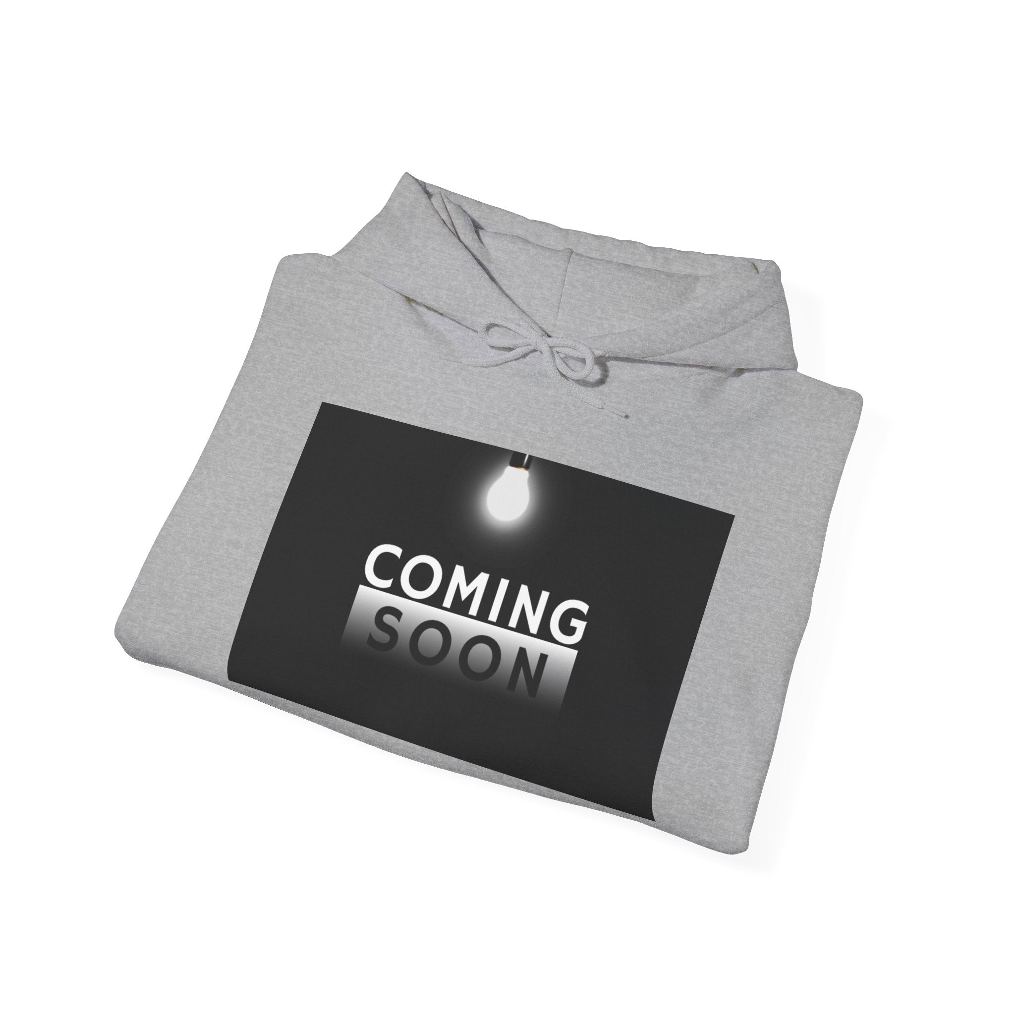 Coming Soon Hoodie - Minimal Neon Sign Pullover