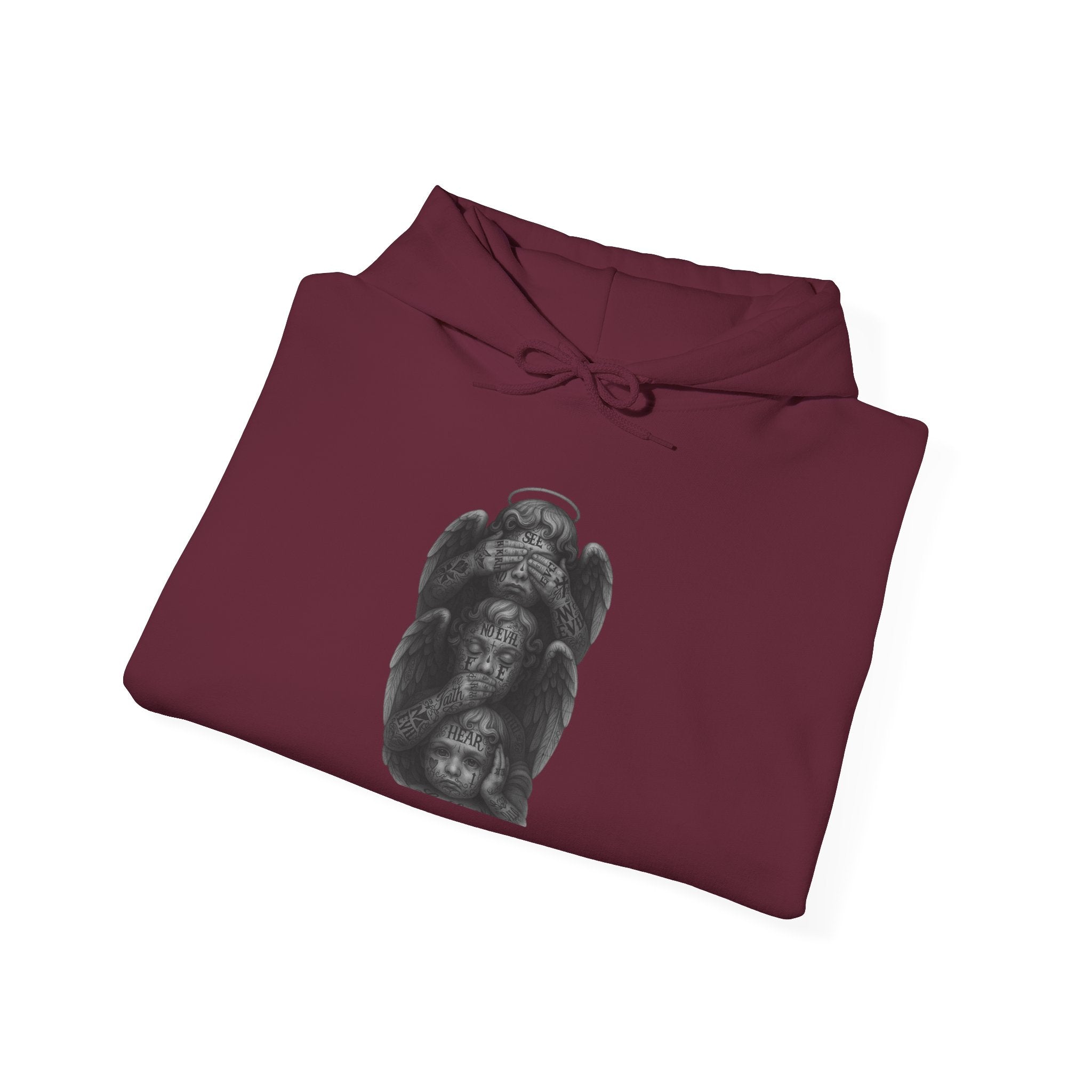 Statue Headstack Hoodie — Gothic Sculpture Art Pullover