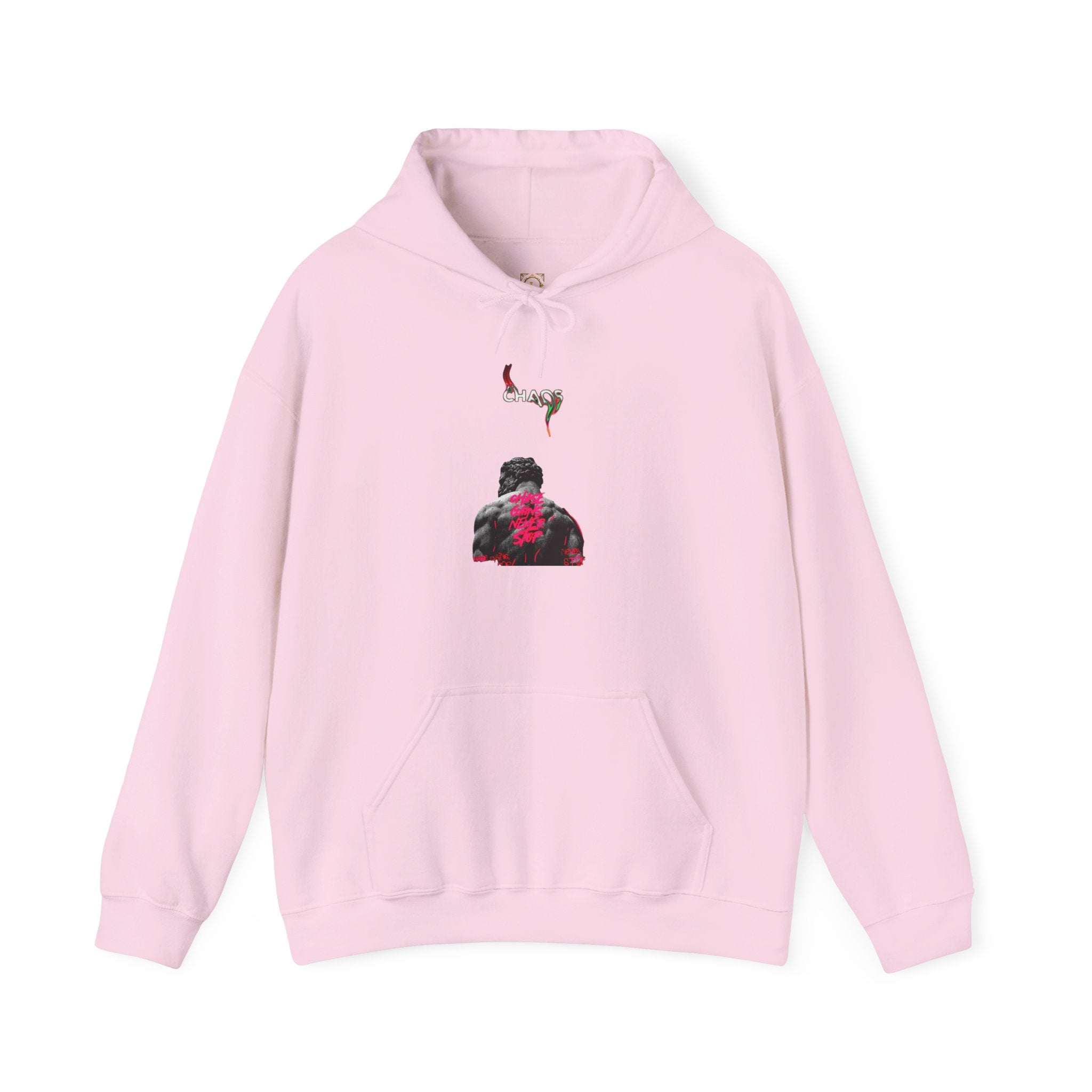 Smoky Rose Backprint Hoodie — Floral Skull Streetwear Pullover