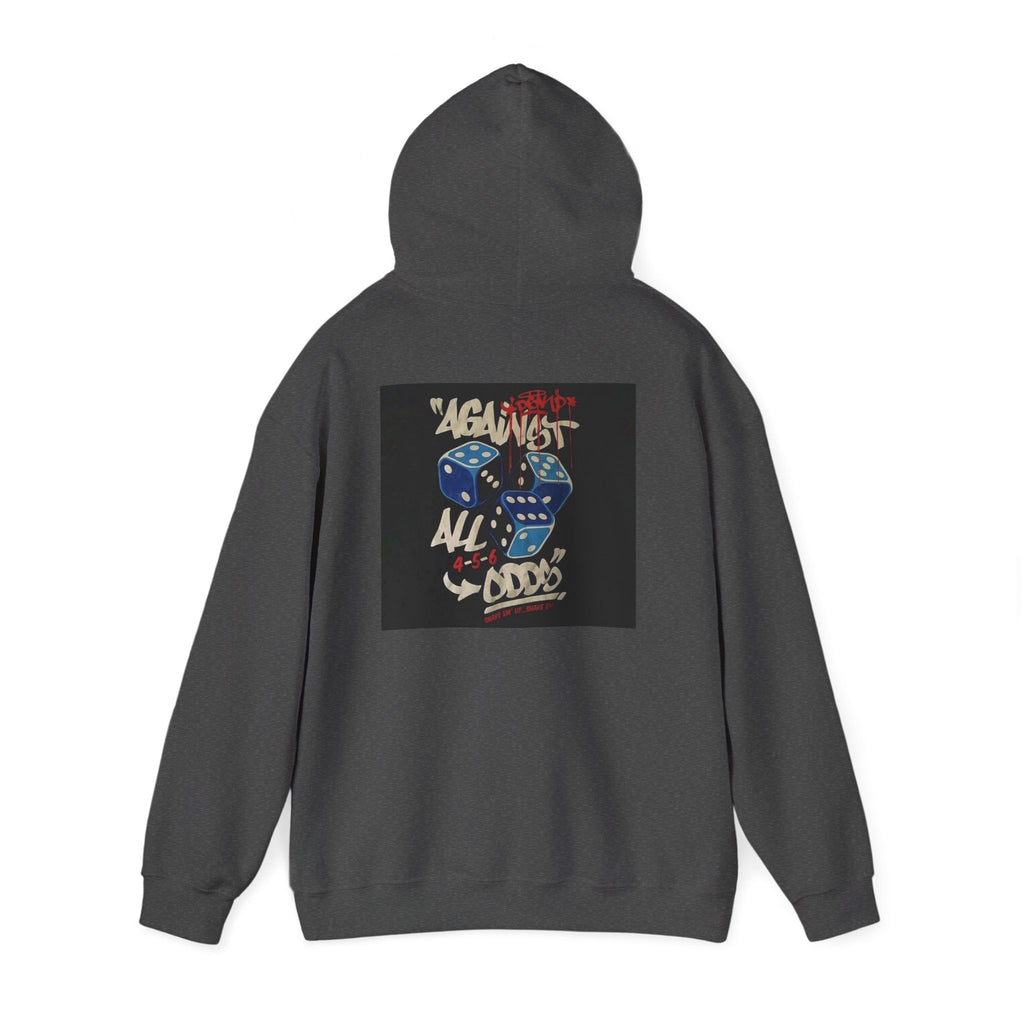 Against All Odds Hoodie — Vintage Dice Graphic Pullover