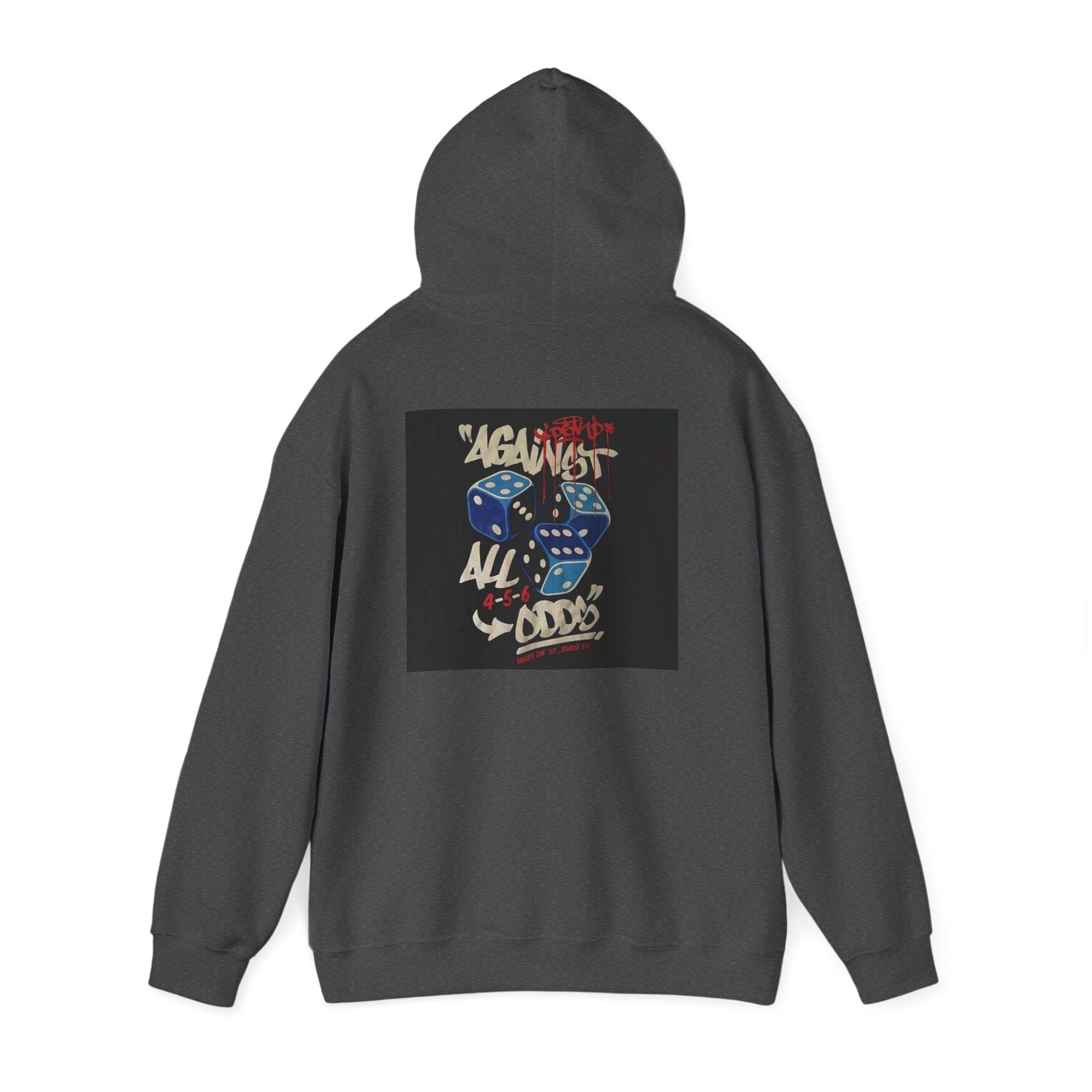 Against All Odds Hoodie — Vintage Dice Graphic Pullover