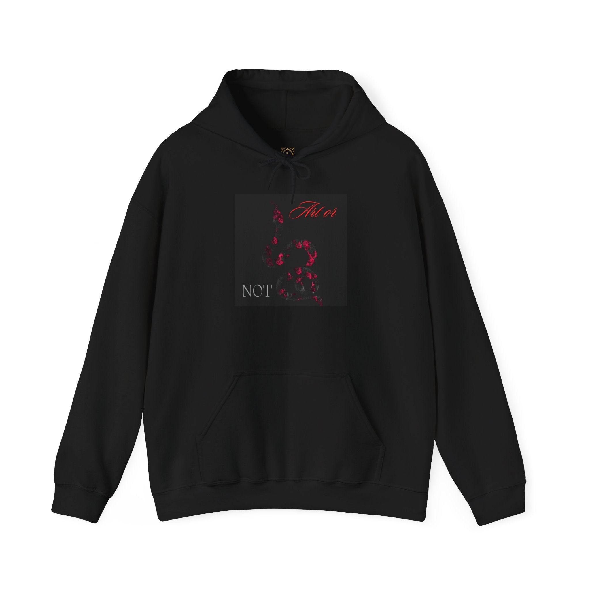 Hoodie — Gothic Red Roses 'Not Mine' Graphic Pullover
