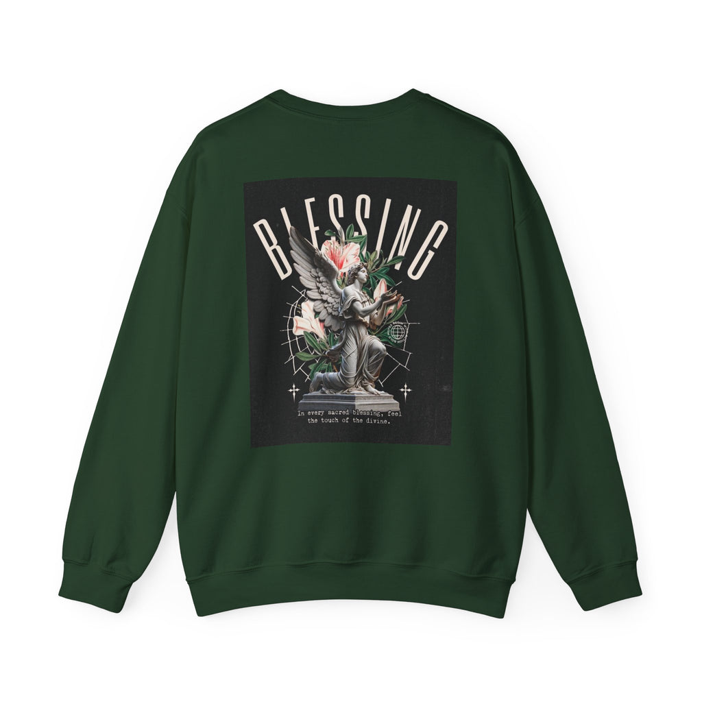 Blessing Statue Graphic Sweatshirt