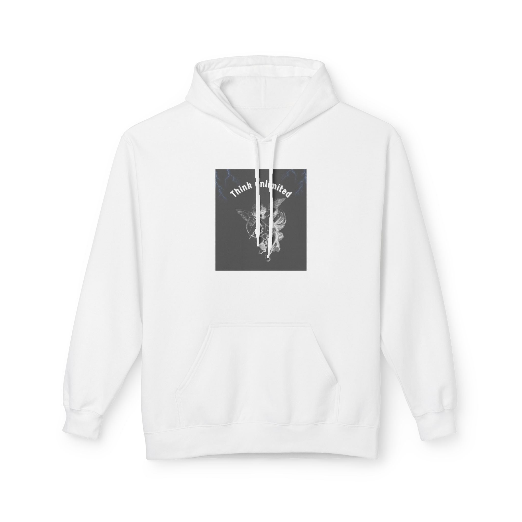Think Unlimited Hoodie — Inspirational Angel Graphic Pullover