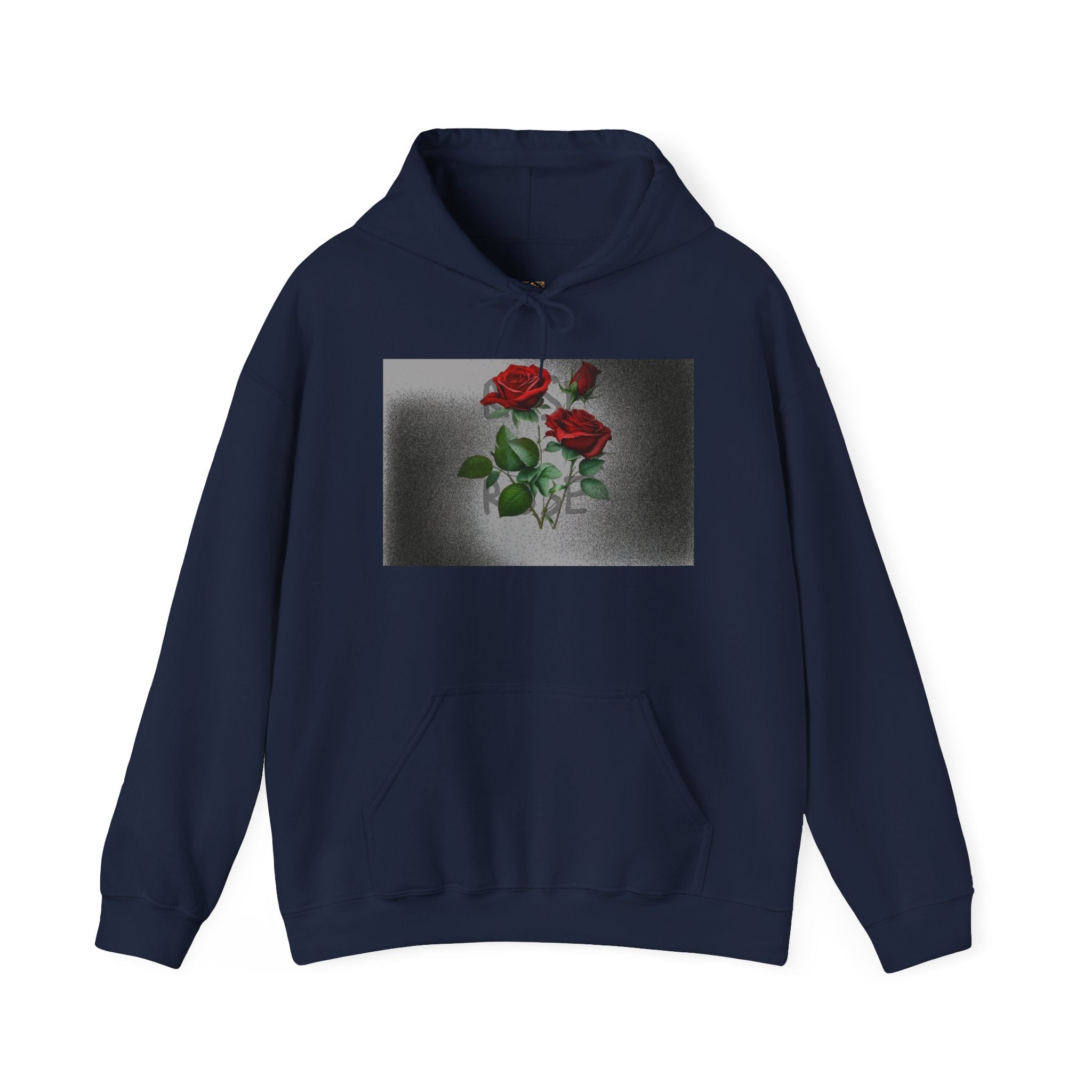Rose Bloom Hoodie — Vintage Red Roses Graphic Pullover