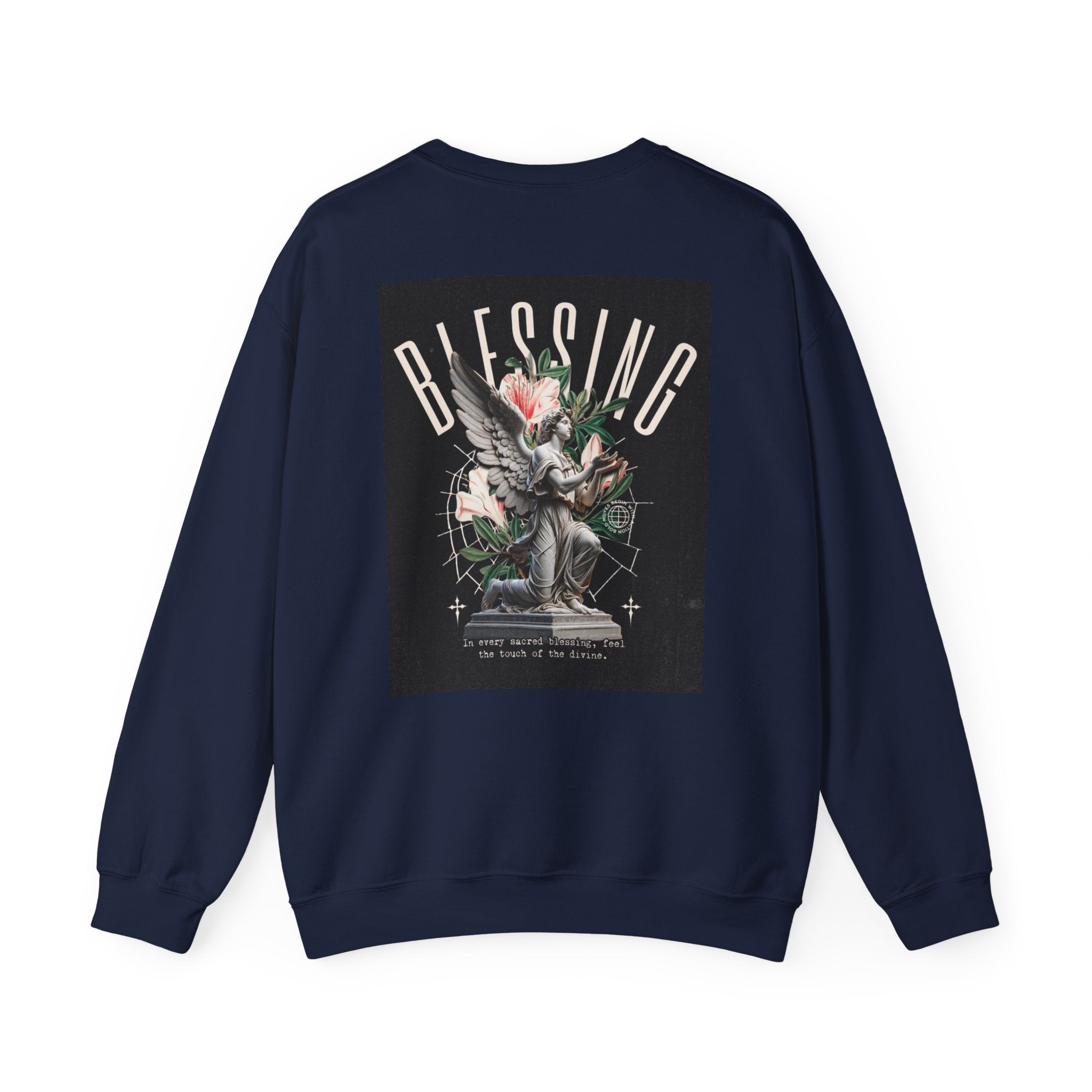 Blessing Statue Graphic Sweatshirt