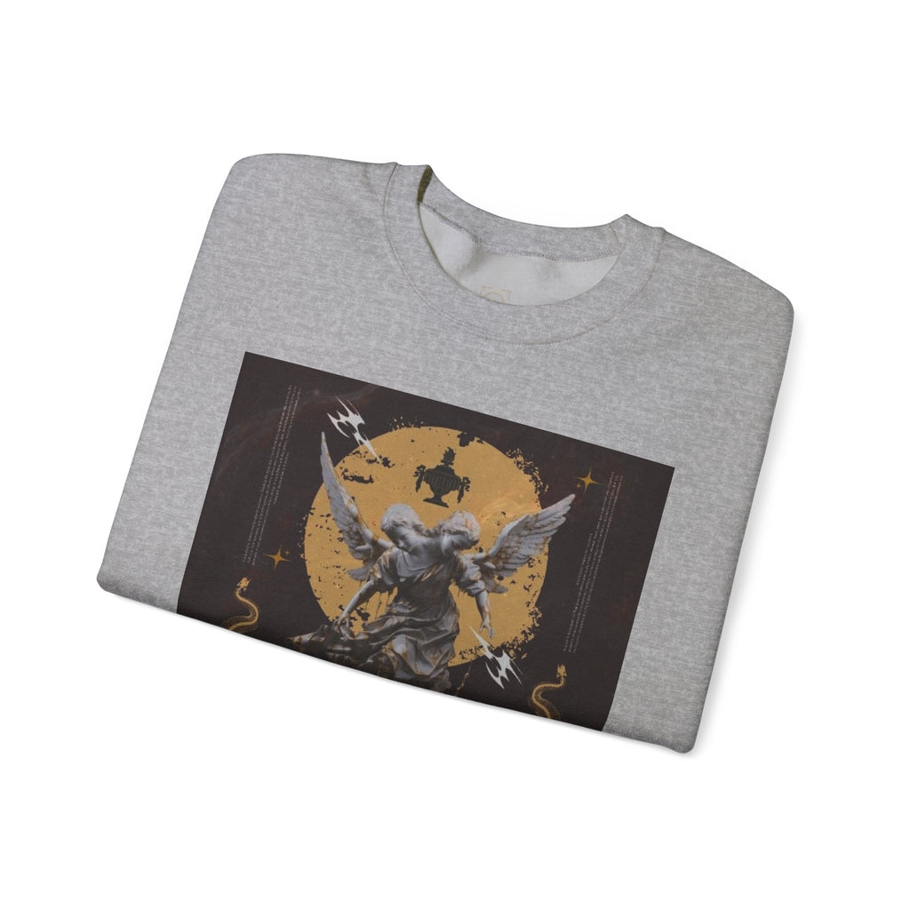 Crewneck Sweatshirt — Vintage Angel Graphic "Forgiven" Streetwear