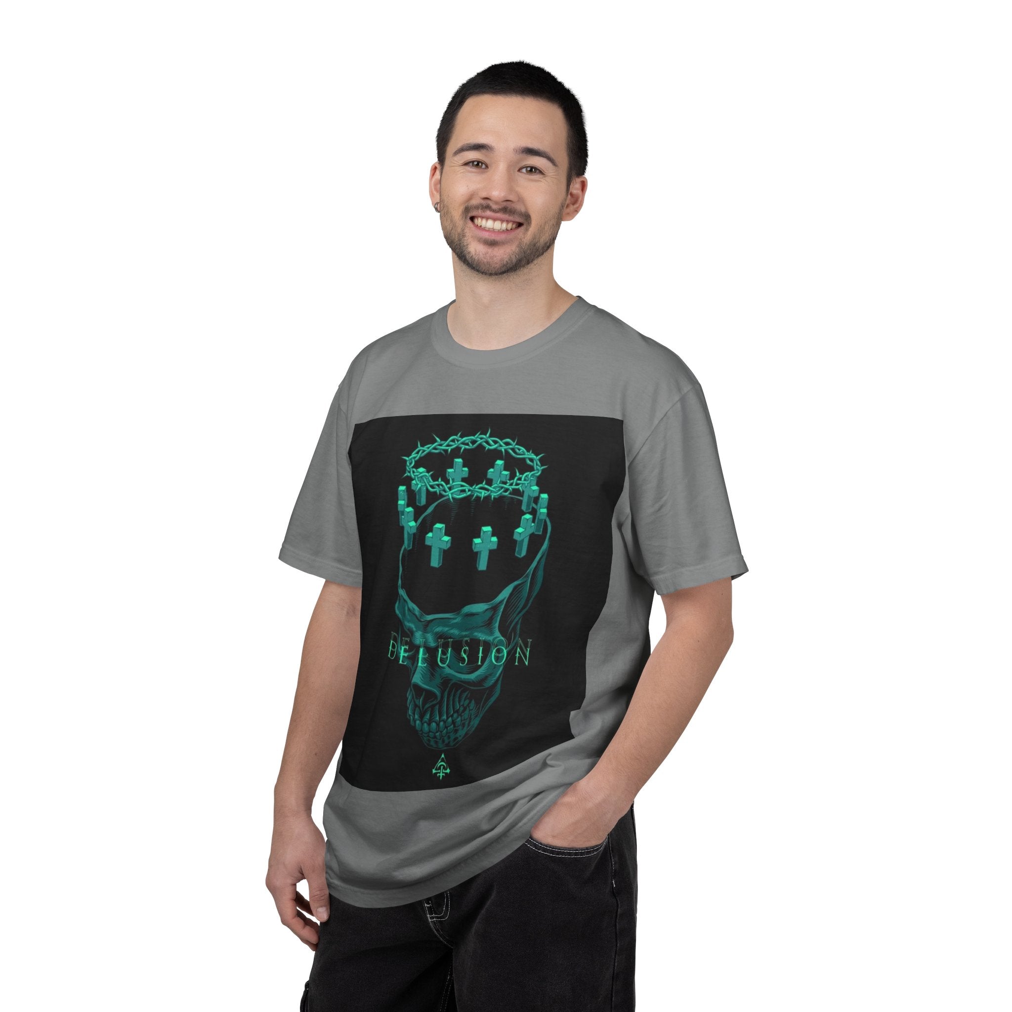 Skull Crown Tee — 'Delusion' Gothic Graphic T-Shirt