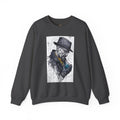 Crewneck Sweatshirt — Heisenberg Portrait with Blue Crystal Art
