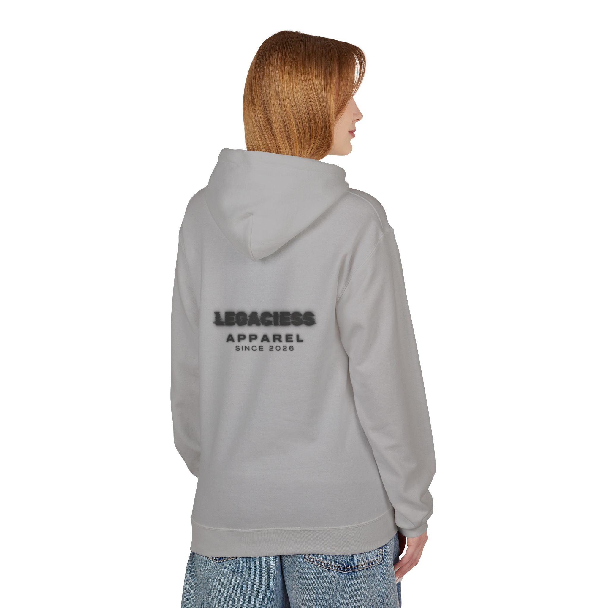 Hoodie — 'Legacies Apparel Since 2028' Minimal Logo Pullover
