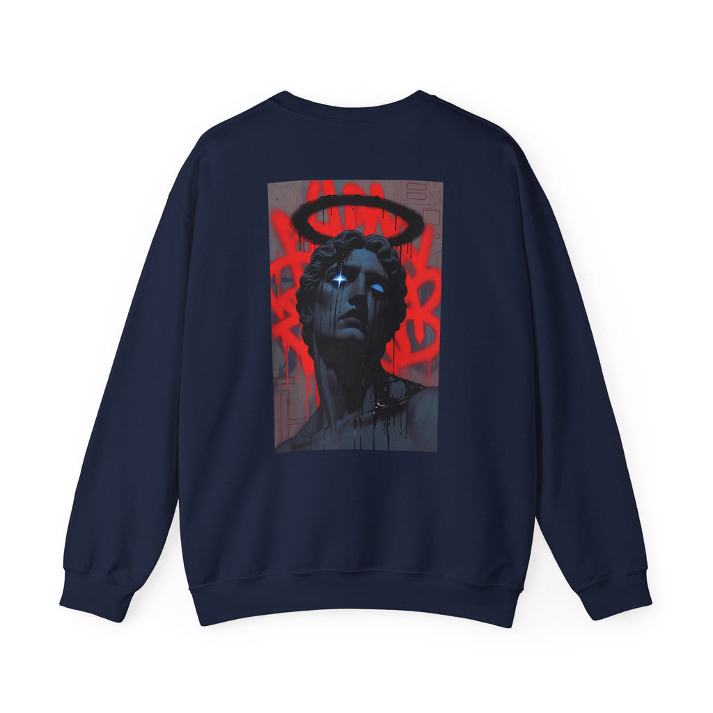 Street Art Statue Crewneck Sweatshirt
