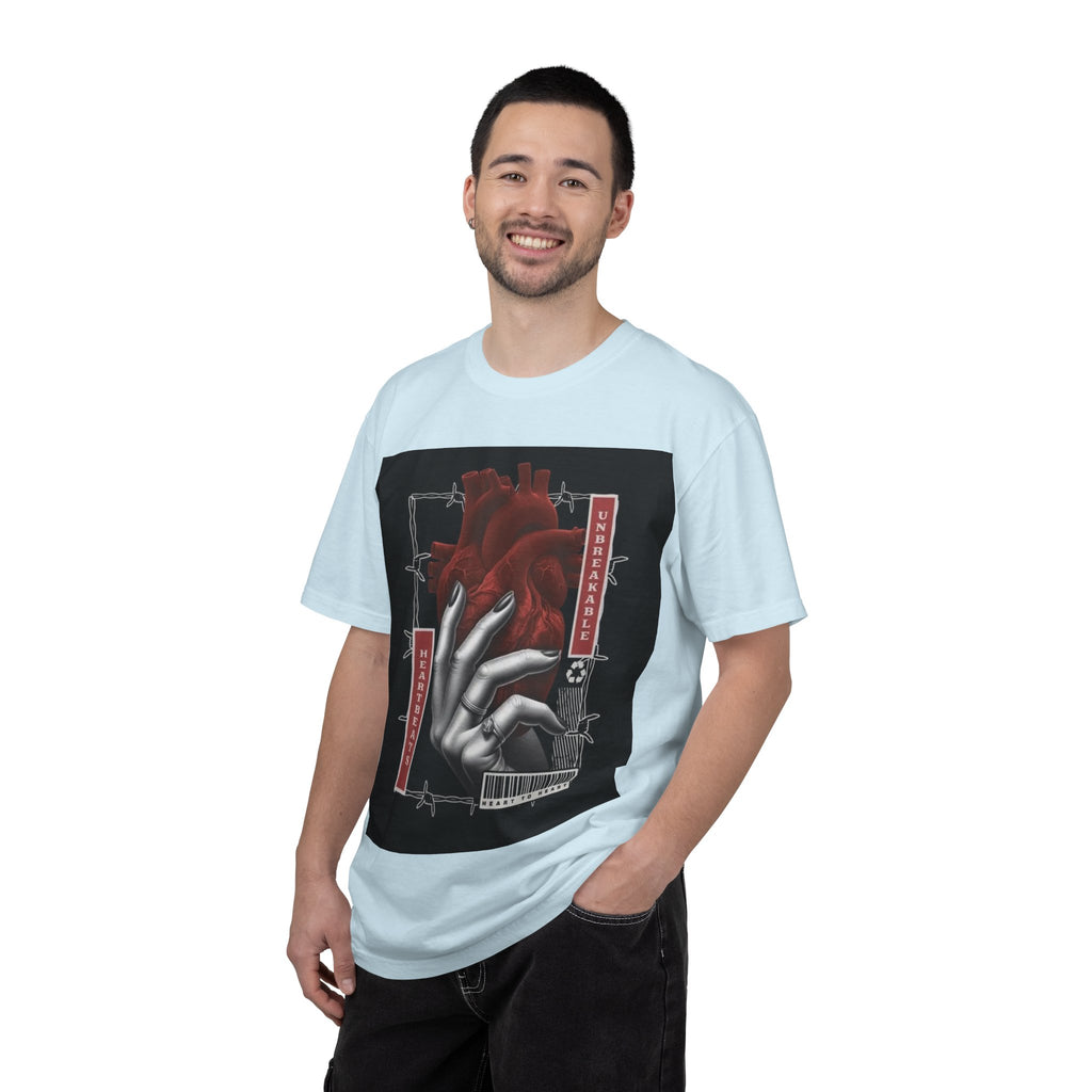 Graphic Heart & Hand T‑Shirt — 'Heartbeat' Gothic Streetwear Tee
